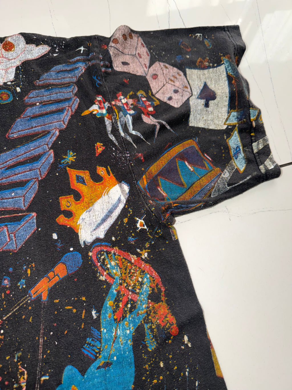 Vintage 90's Freddie Mercury Queen All Over Print T-Shirt