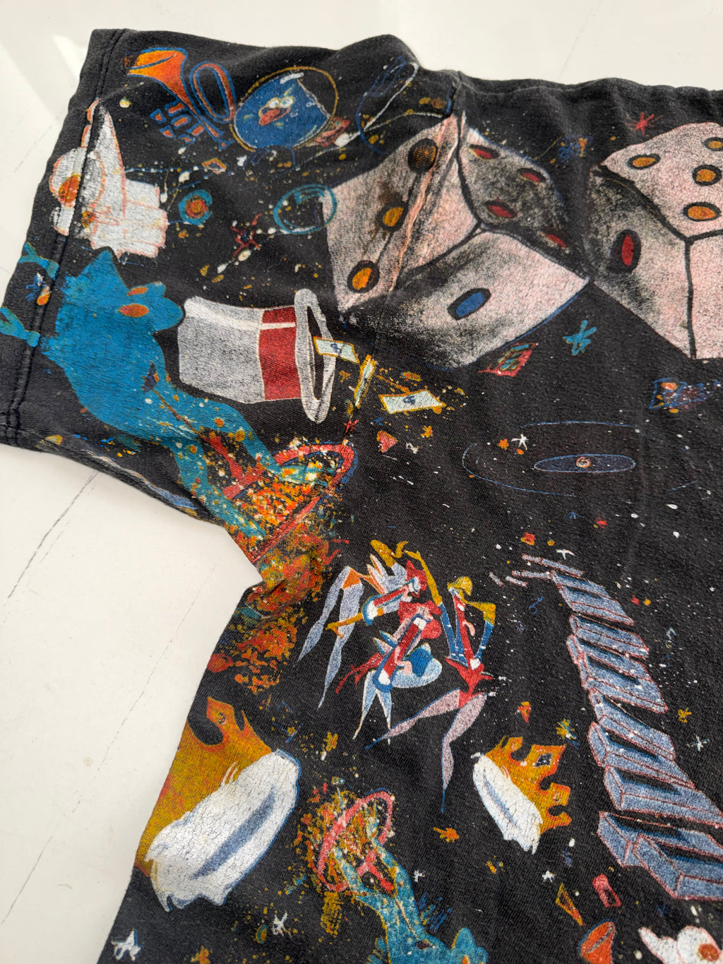 Vintage 90's Freddie Mercury Queen All Over Print T-Shirt
