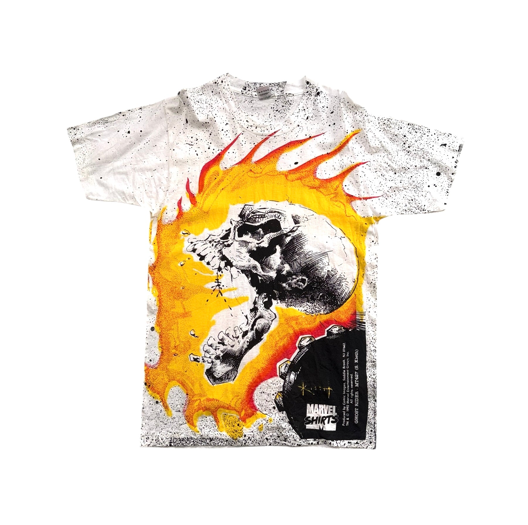 Vintage 90's Ghost Rider Marvel Mega Print T-Shirt