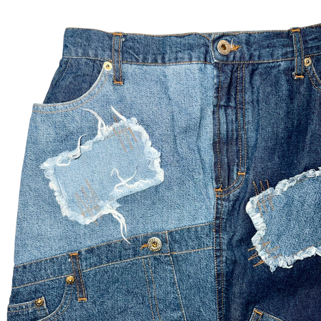 DOLCE & GABBANA PATCHWORK DENIM SKIRT