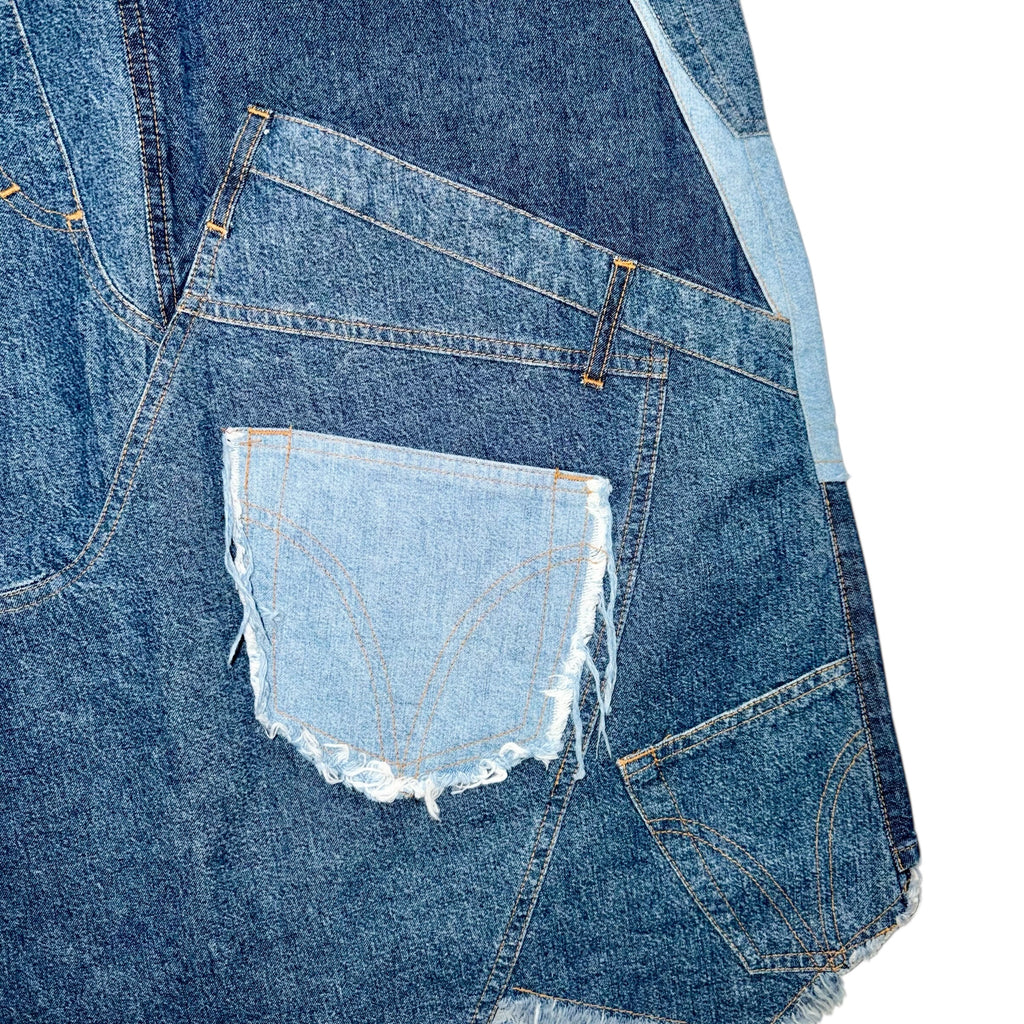 DOLCE & GABBANA PATCHWORK DENIM SKIRT