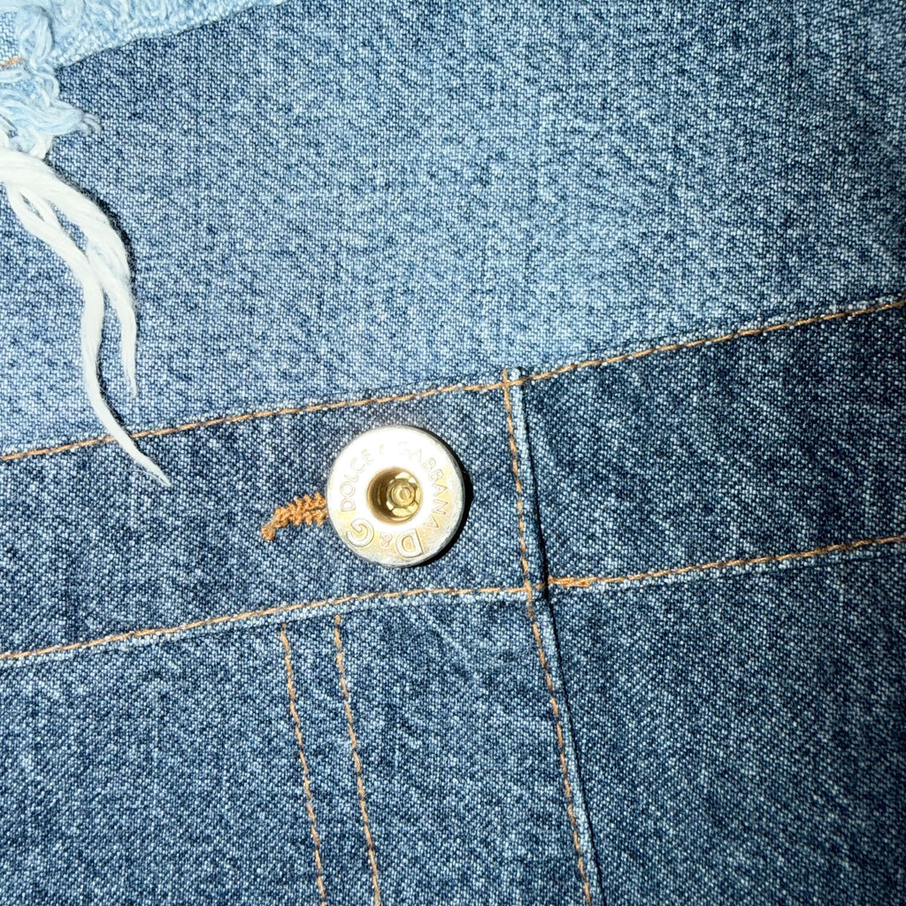 DOLCE & GABBANA PATCHWORK DENIM SKIRT