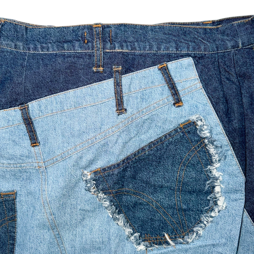 DOLCE & GABBANA PATCHWORK DENIM SKIRT