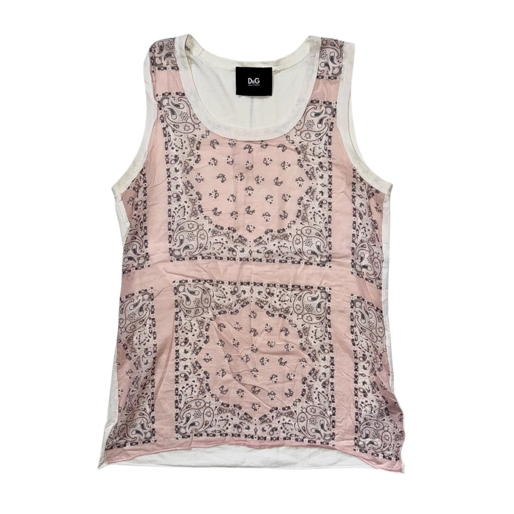 DOLCE & GABBANA BANDANA PRINT TOP
