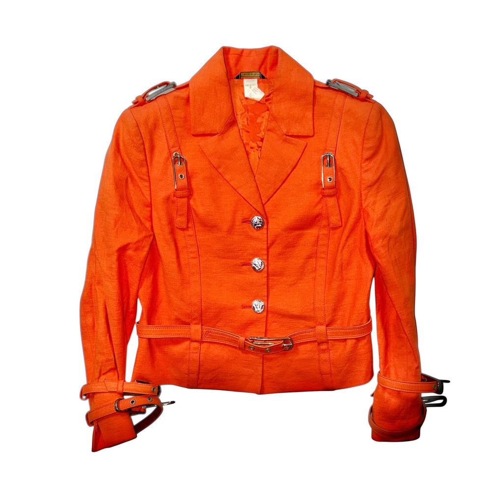 VERSACE VINTAGE BONDAGE JACKET