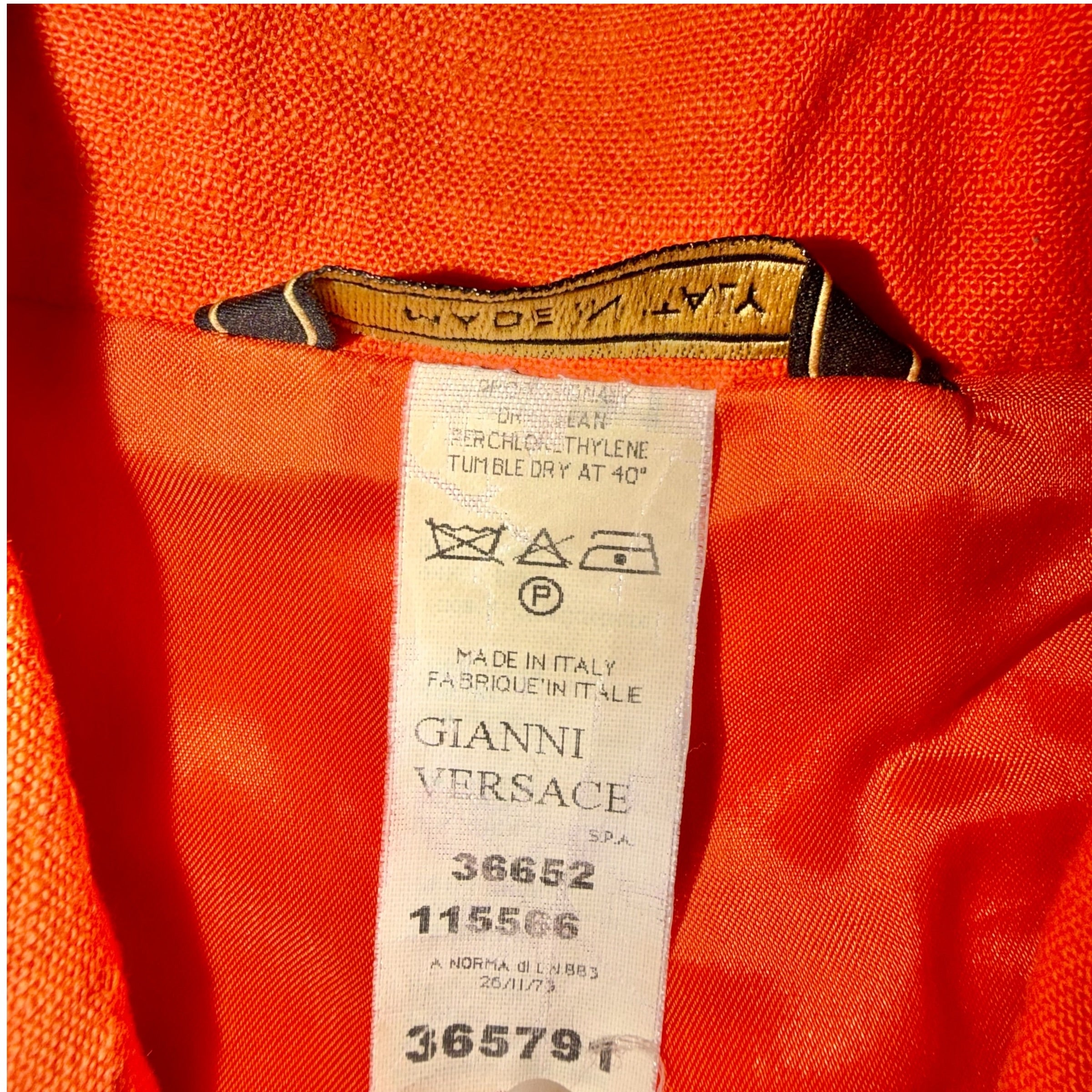 VERSACE VINTAGE BONDAGE JACKET