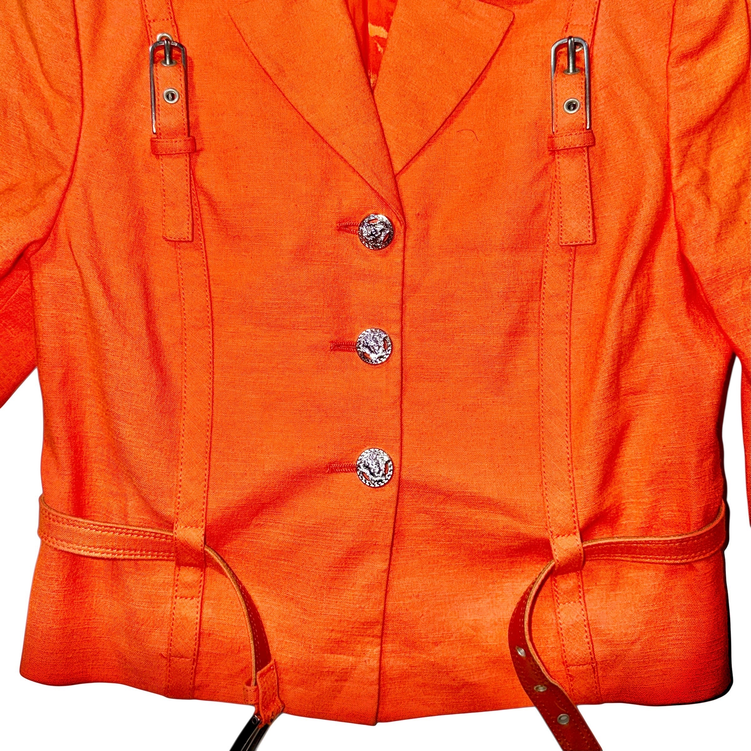 VERSACE VINTAGE BONDAGE JACKET