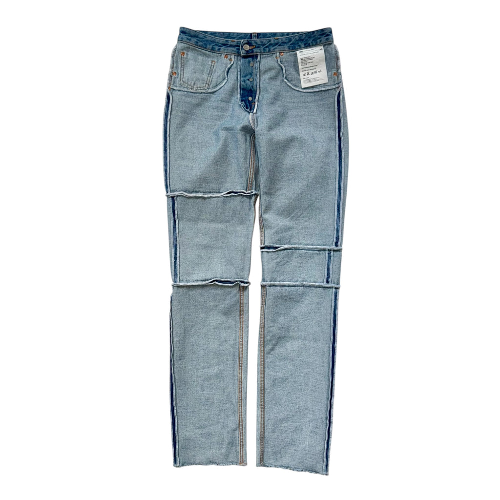 MAISON MARGIELA MM6 INSIDE OUT PANELLED JEANS