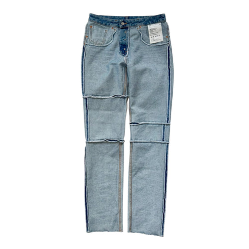MAISON MARGIELA MM6 INSIDE OUT PANELLED JEANS