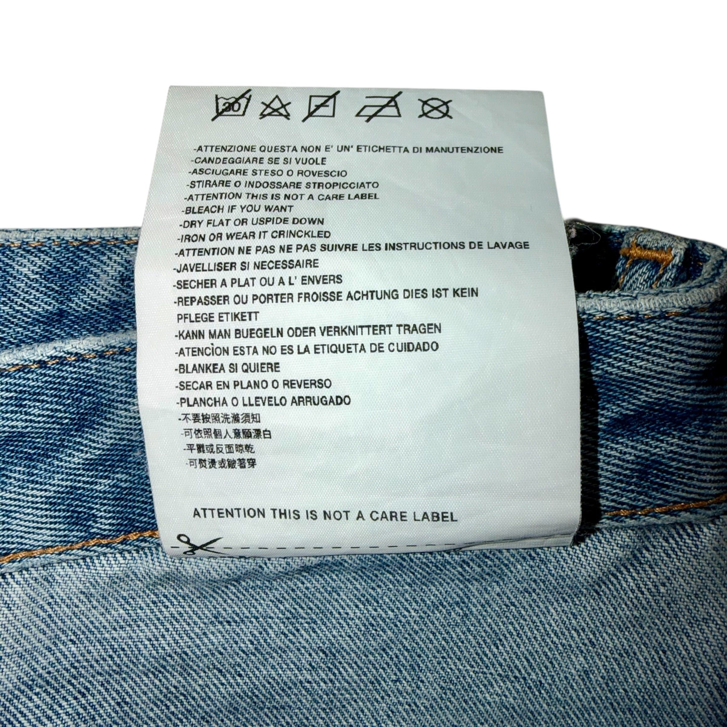 MAISON MARGIELA MM6 INSIDE OUT PANELLED JEANS