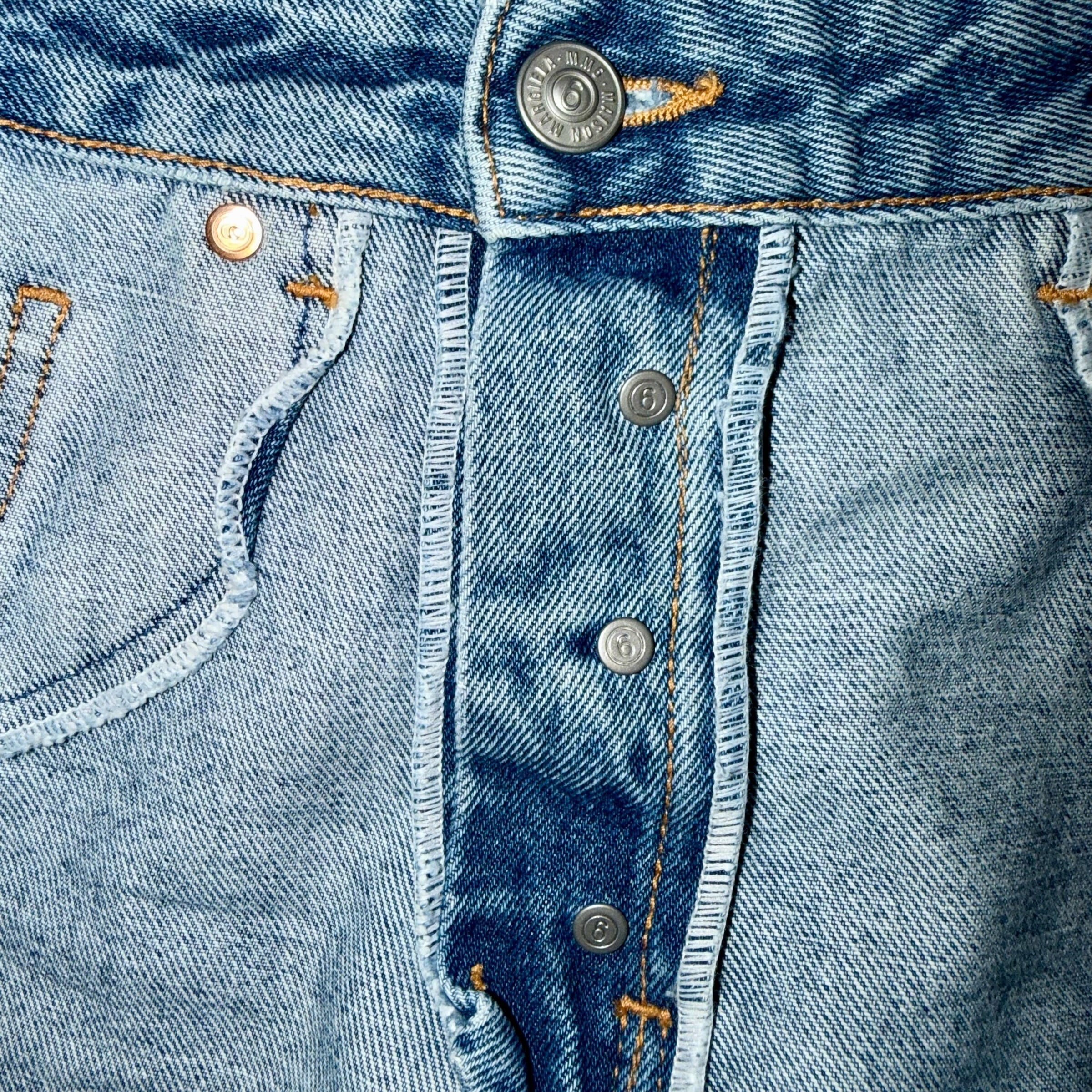 MAISON MARGIELA MM6 INSIDE OUT PANELLED JEANS
