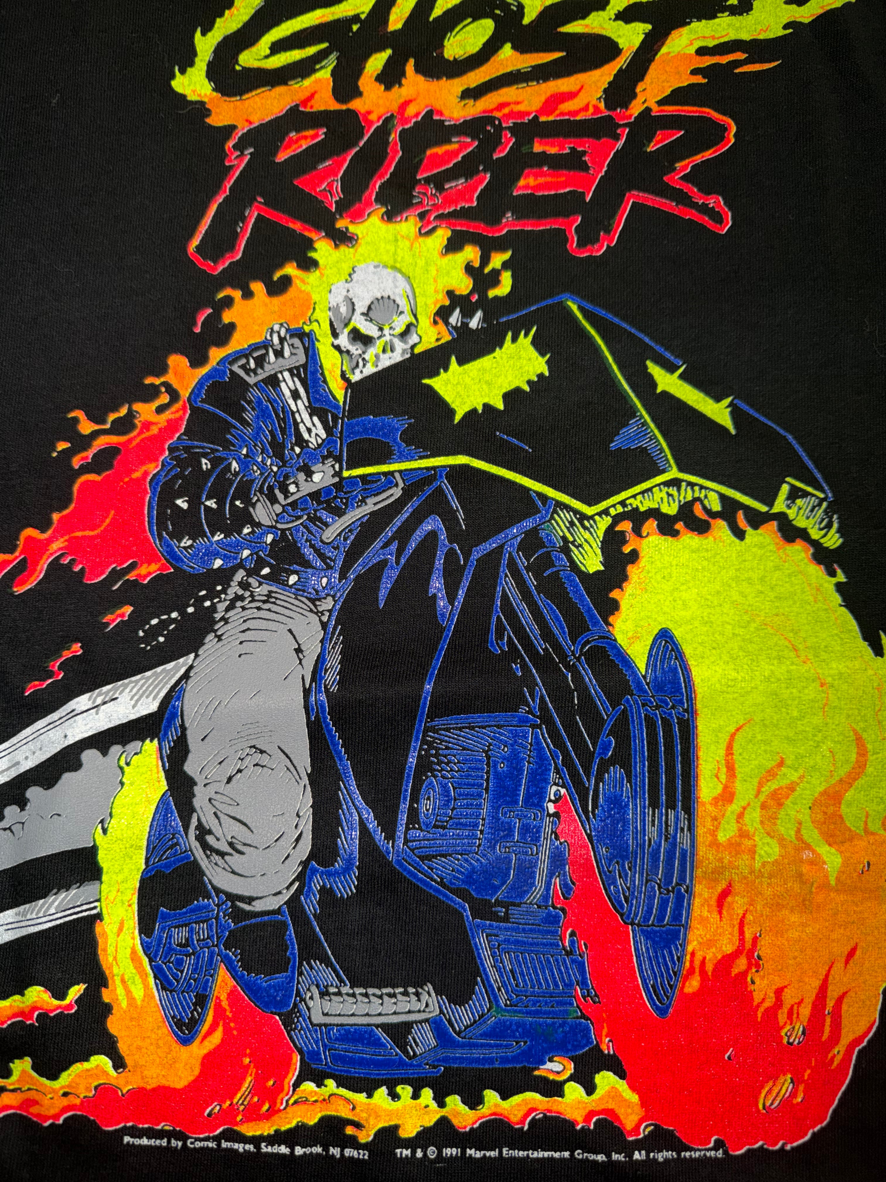 Vintage 90's Ghost Rider Marvel T-Shirt