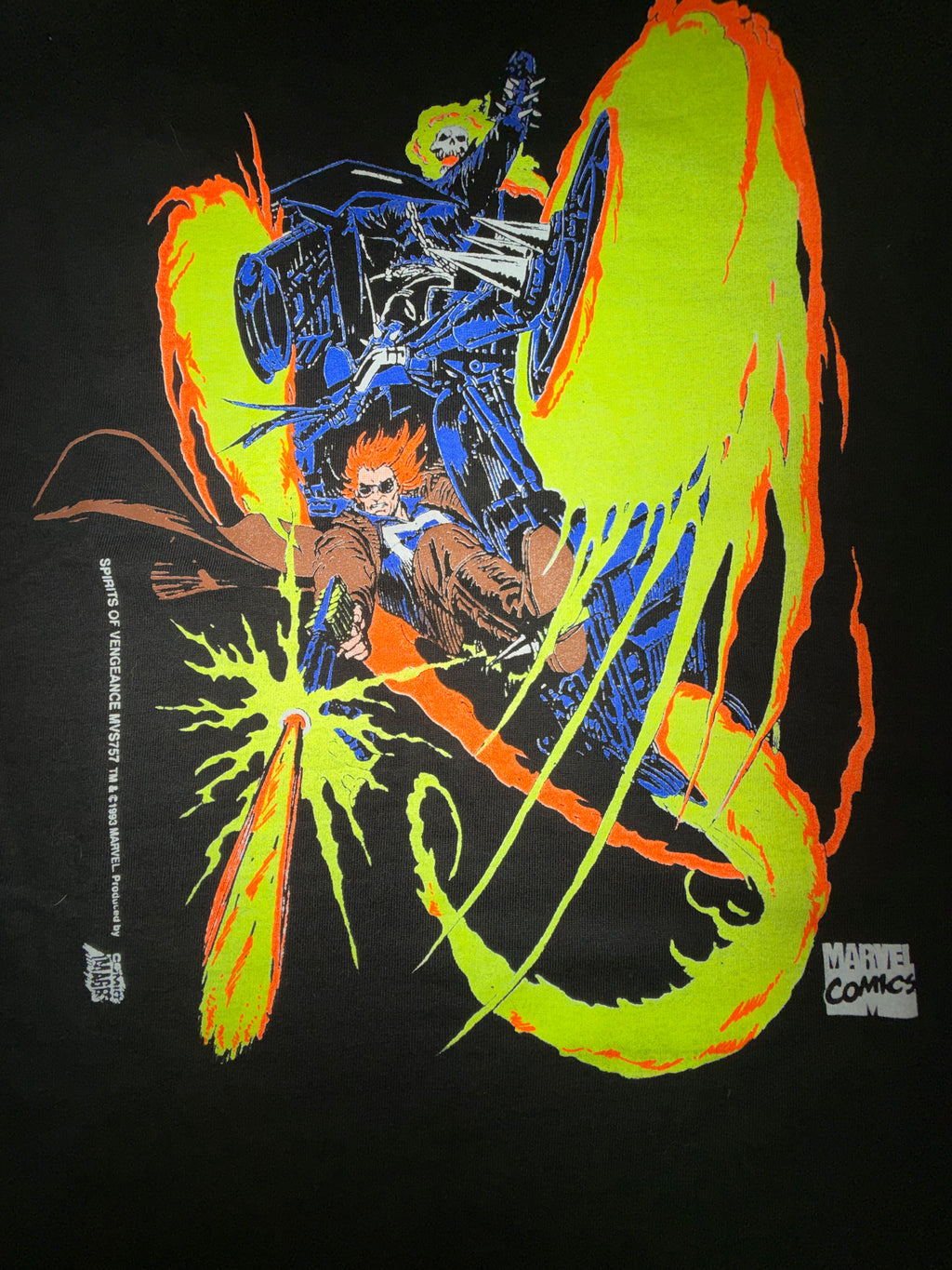 Vintage 90's Ghost Rider Marvel T-Shirt