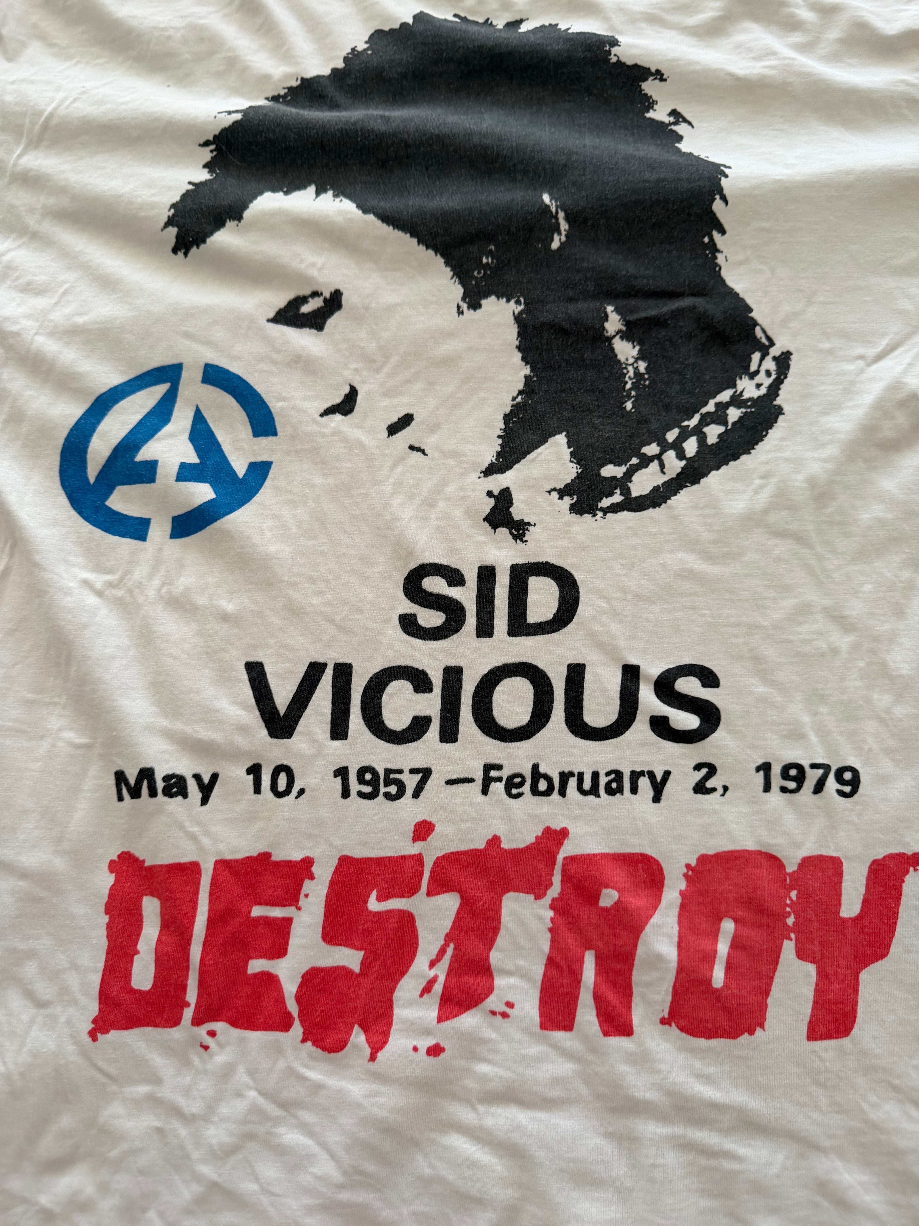 Vintage Sex Pistols Sid Vicious Band 90s T-Shirt