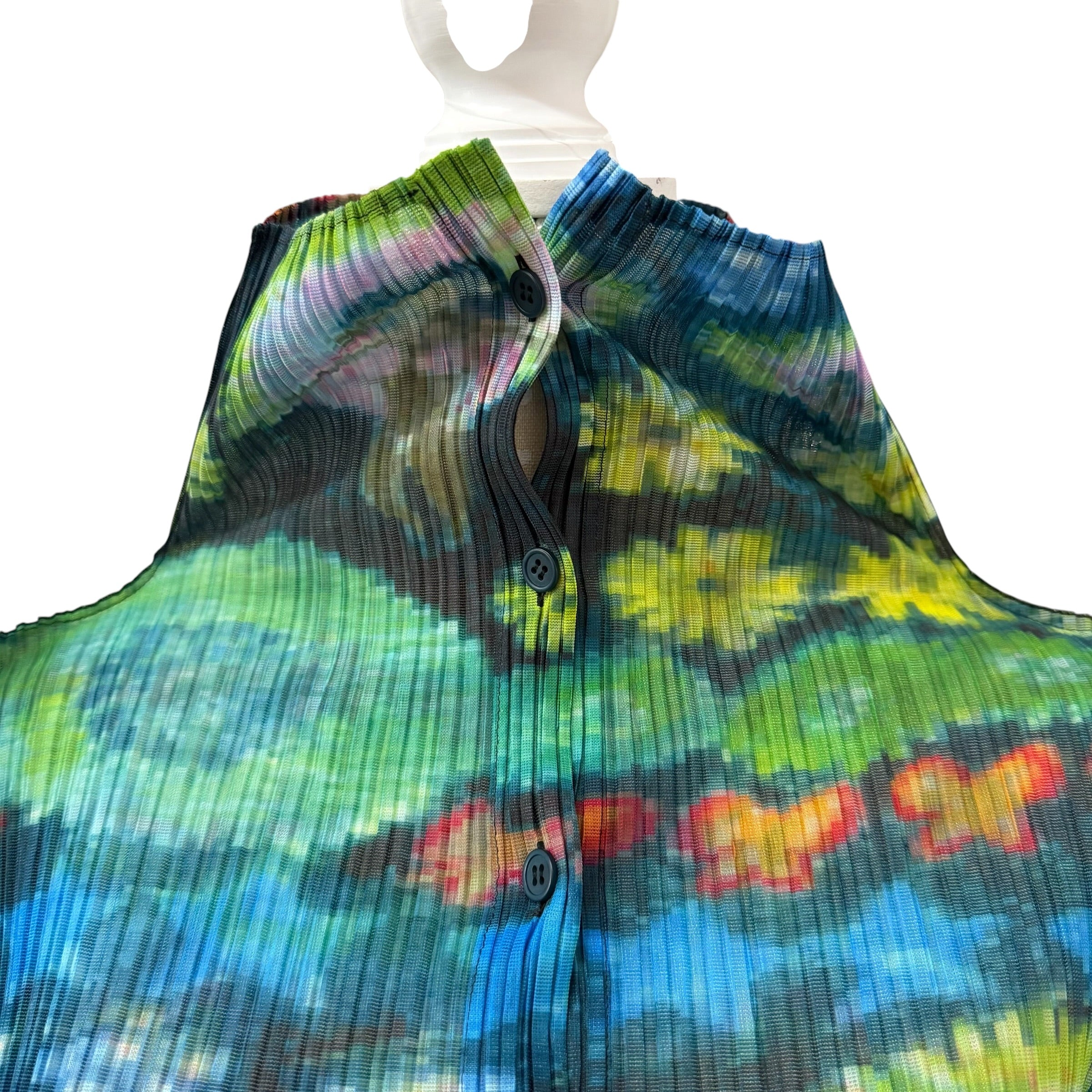 ISSEY MIYAKE STRETCH PLEATED CUTTING SHIRT