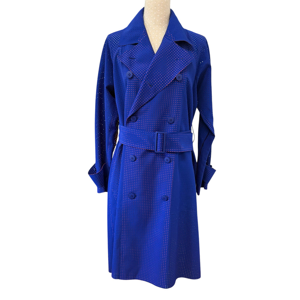 ISSEY MIYAKE LASER-CUT TRENCH COAT