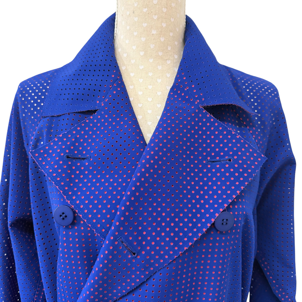 ISSEY MIYAKE LASER-CUT TRENCH COAT