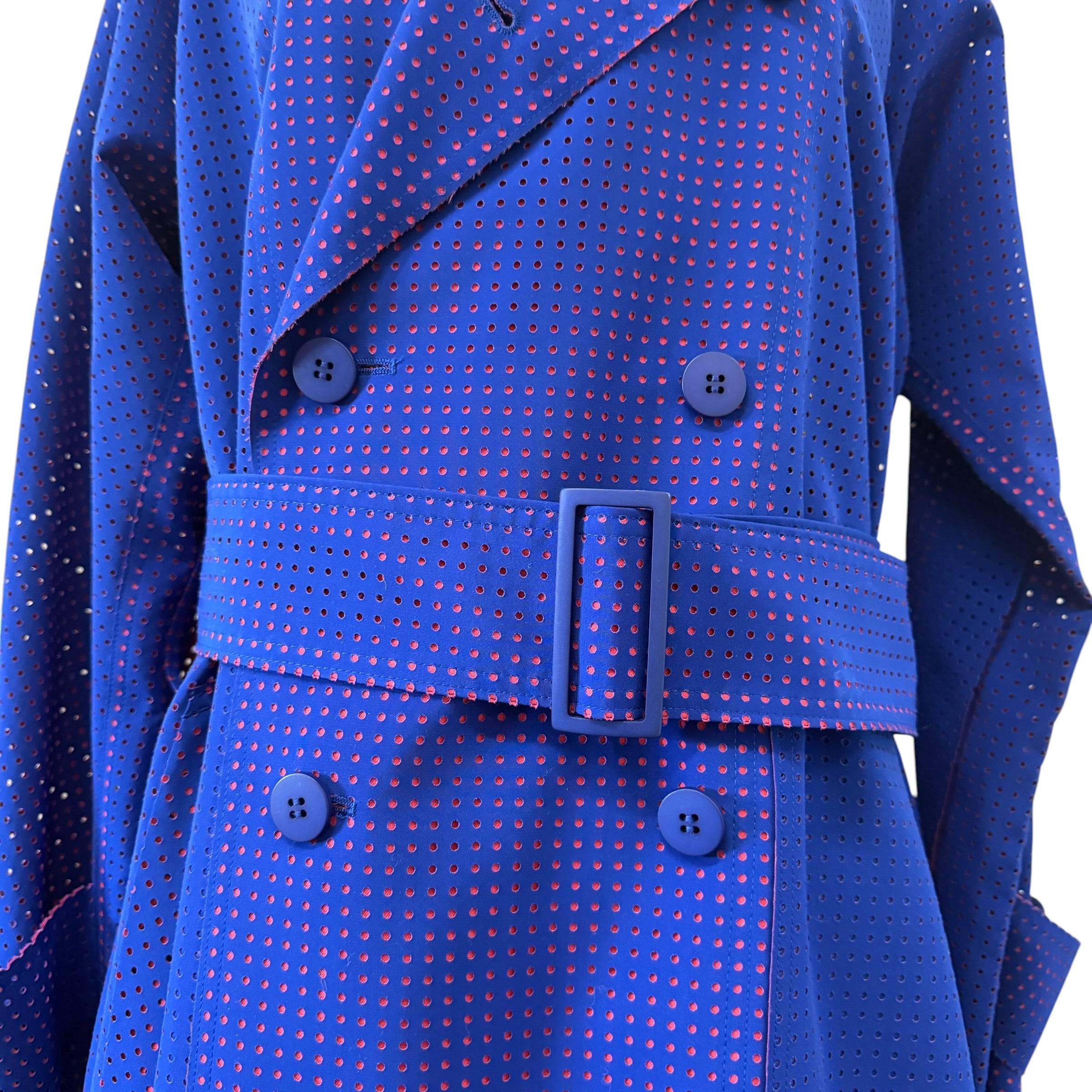 ISSEY MIYAKE LASER-CUT TRENCH COAT