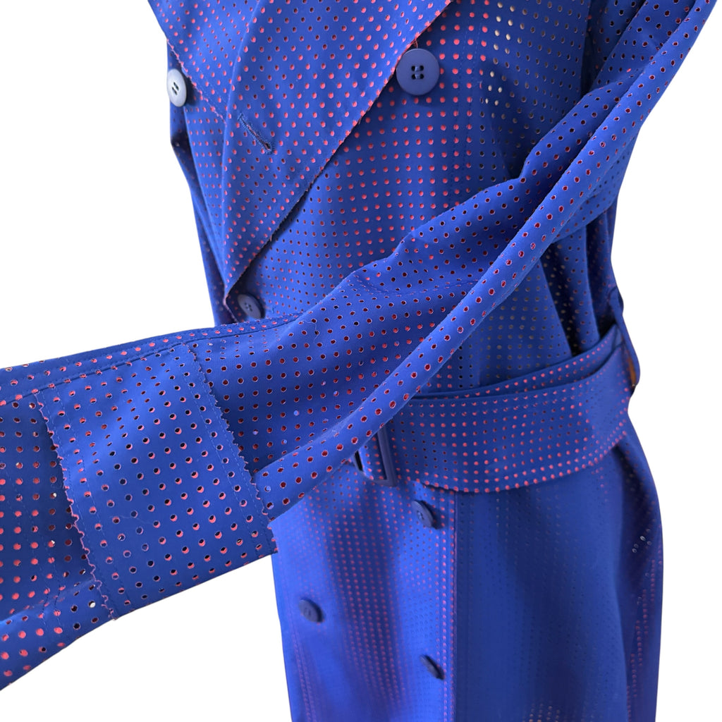 ISSEY MIYAKE LASER-CUT TRENCH COAT