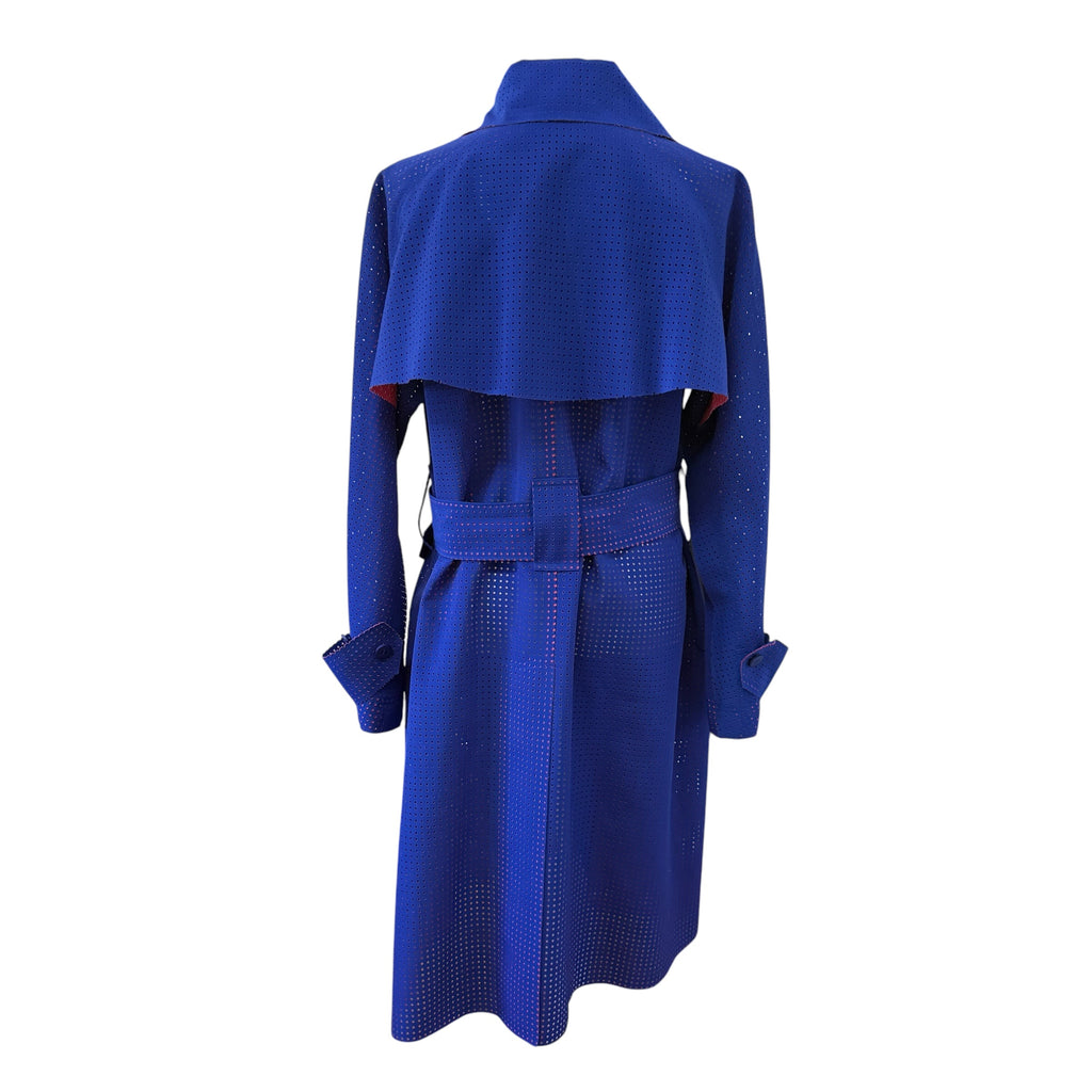 ISSEY MIYAKE LASER-CUT TRENCH COAT