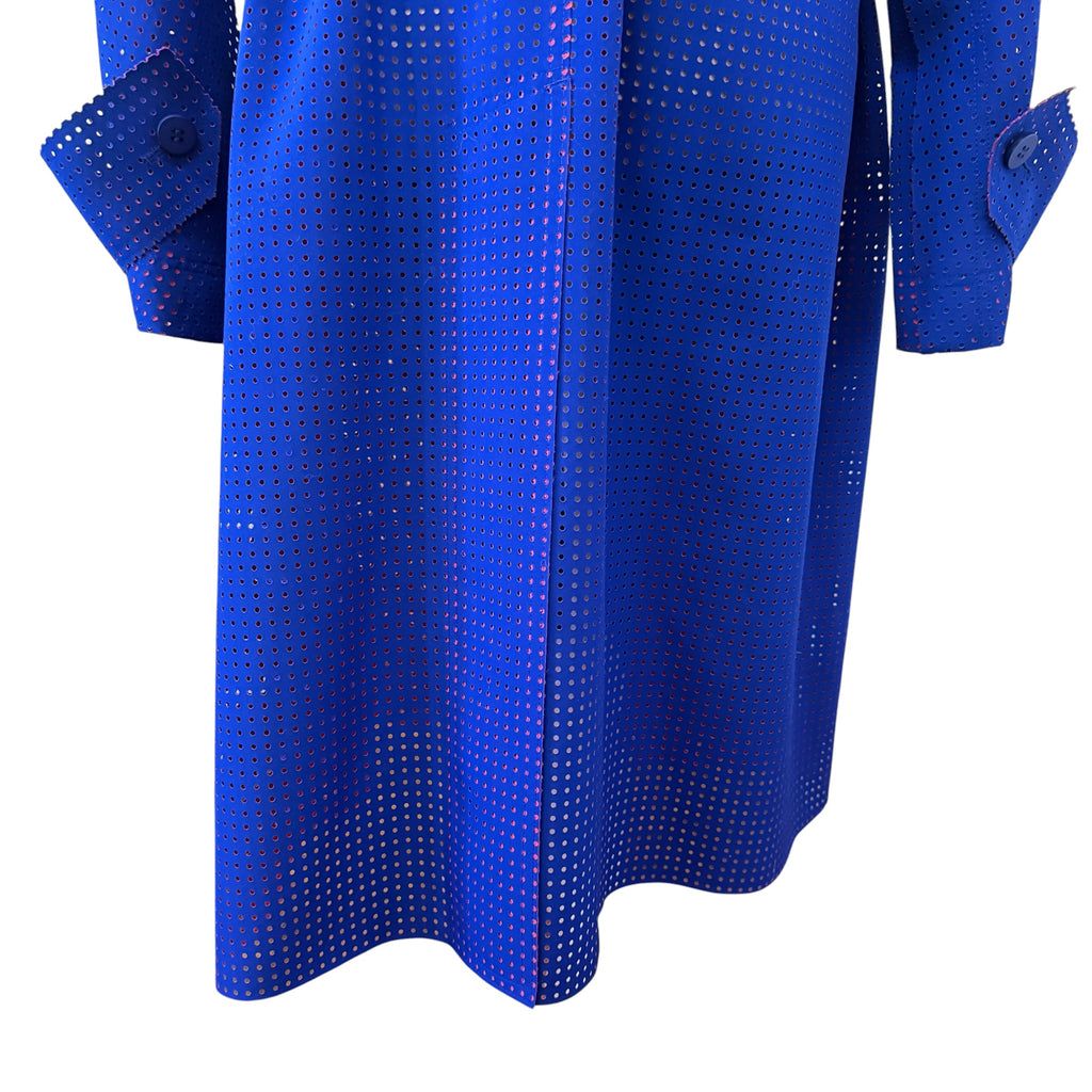 ISSEY MIYAKE LASER-CUT TRENCH COAT