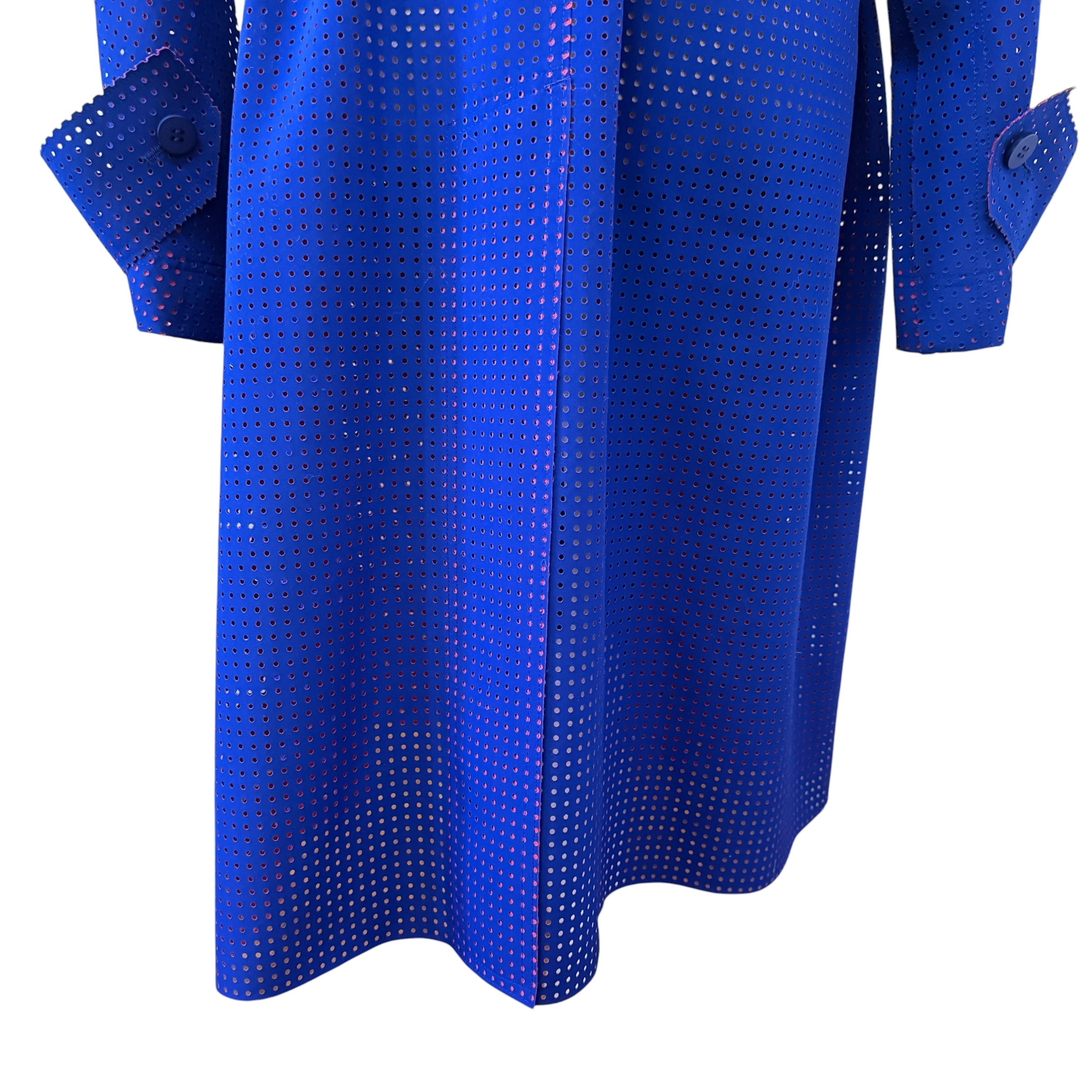 ISSEY MIYAKE LASER-CUT TRENCH COAT