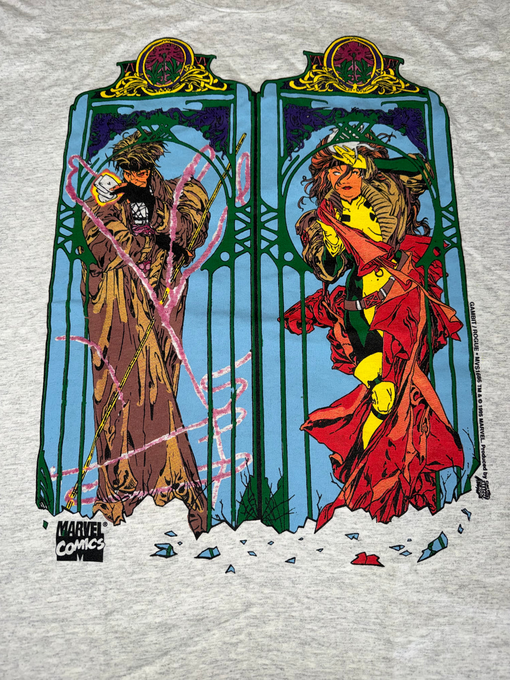 Vintage 90's Gambit Rogue Marvel T-Shirt