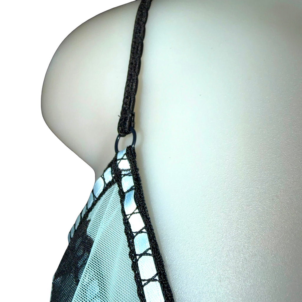 Roberto Cavalli Vintage Mesh Wild Horse Print Camisole & Matching Bra Set