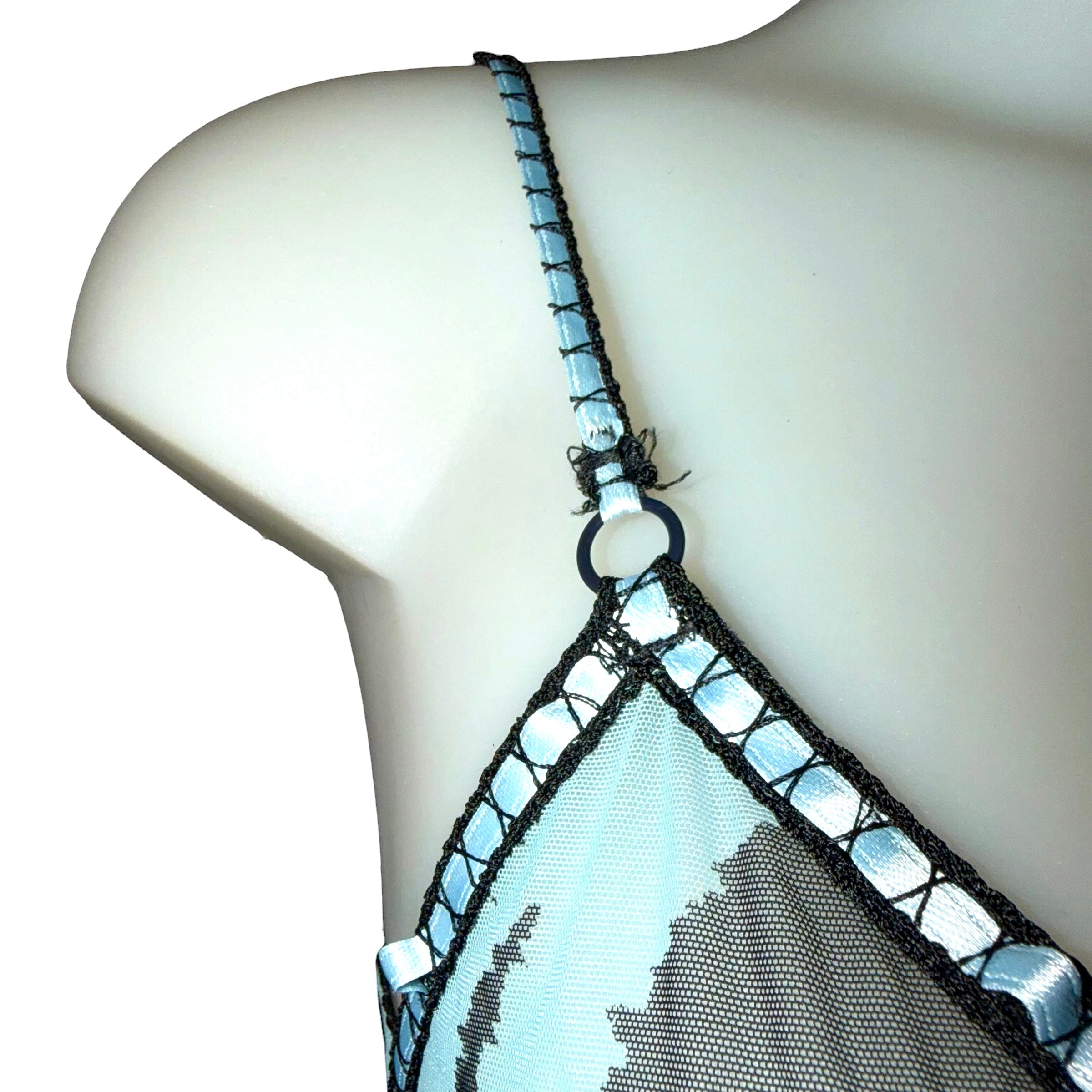 Roberto Cavalli Vintage Mesh Wild Horse Print Camisole & Matching Bra Set