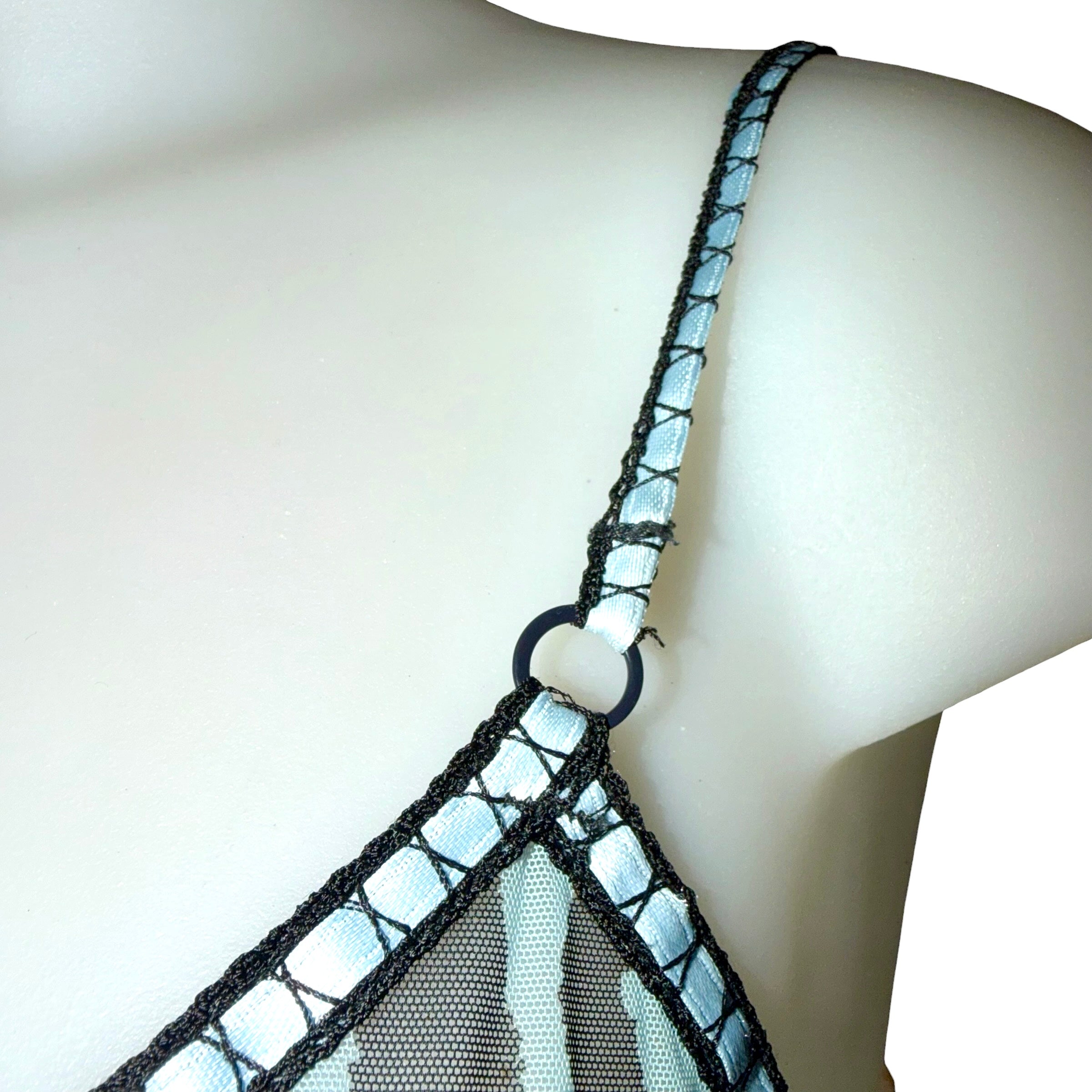 Roberto Cavalli Vintage Mesh Wild Horse Print Camisole & Matching Bra Set