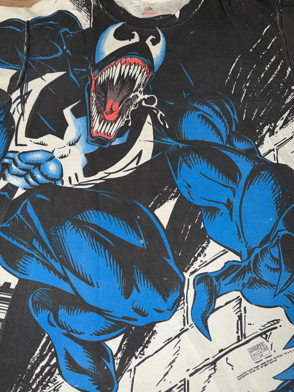 Vintage 90's Venom Mega Print Marvel T-Shirt