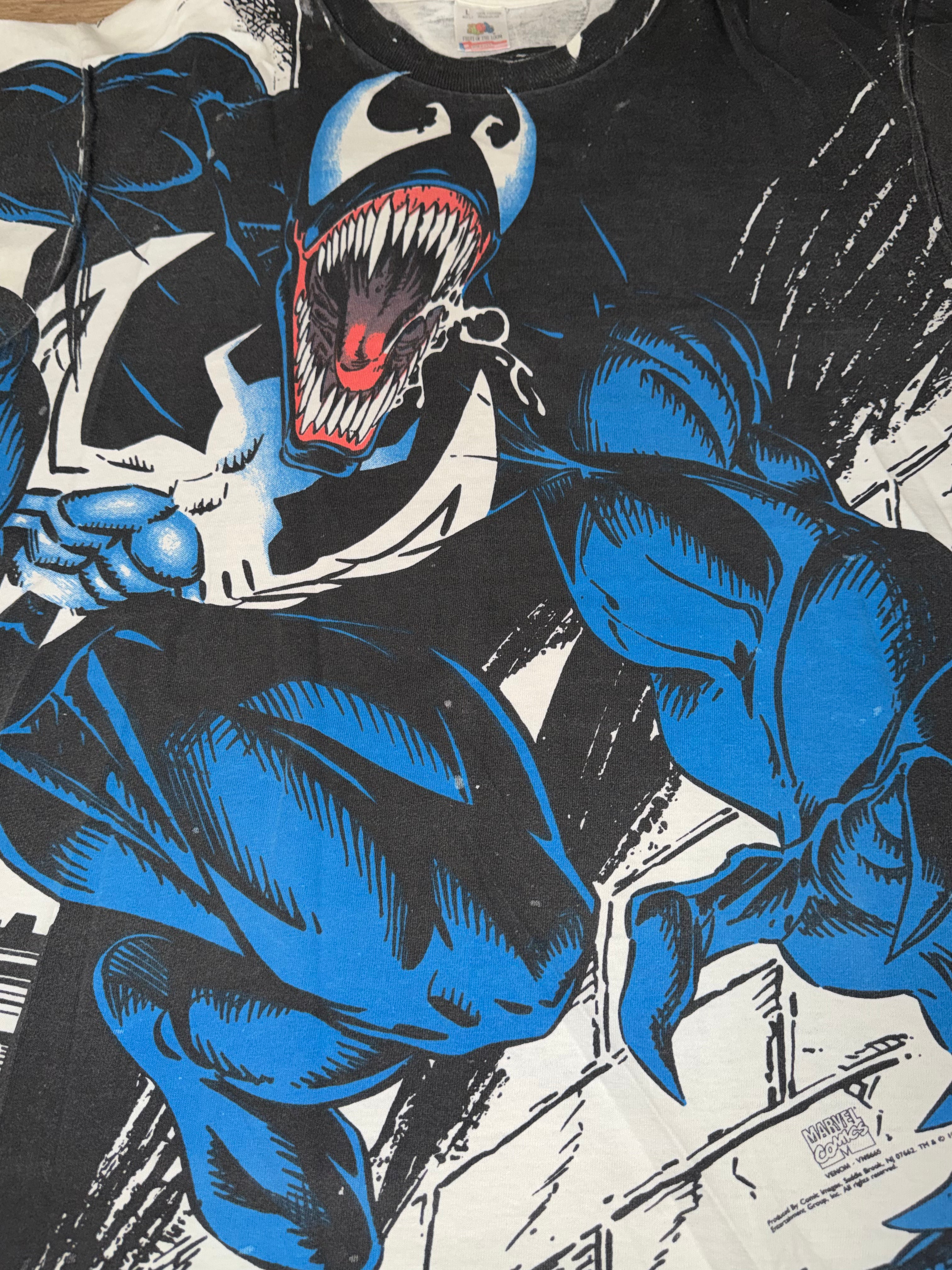 Vintage 90's Venom Mega Print Marvel T-Shirt