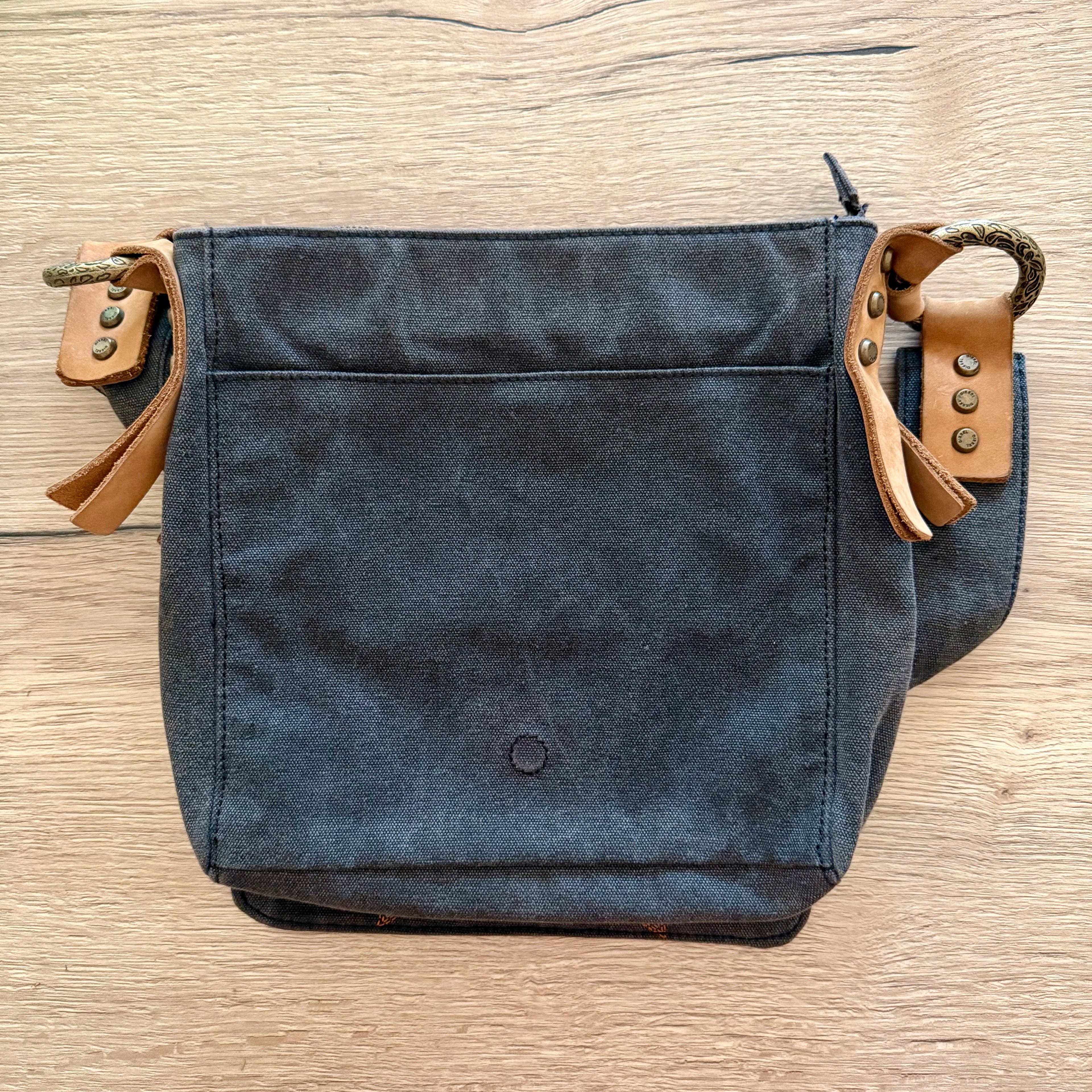 Diesel Vintage Spare Parts Denim Crossbody Bag
