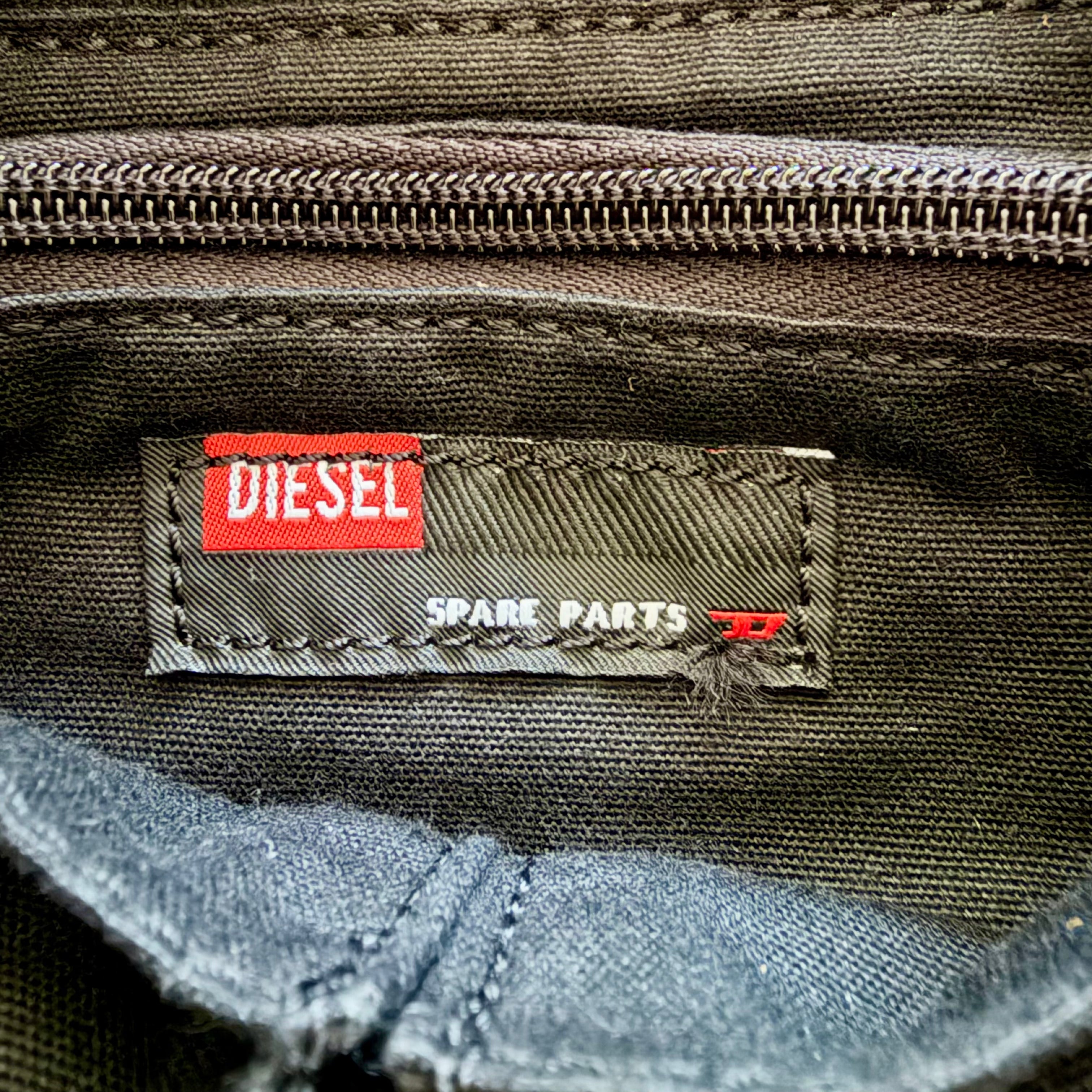 Diesel Vintage Spare Parts Denim Crossbody Bag