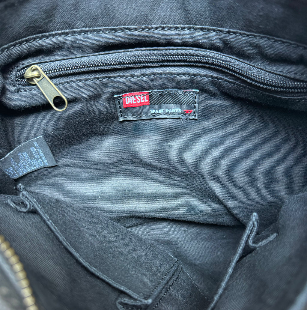 Diesel Vintage Spare Parts Denim Crossbody Bag
