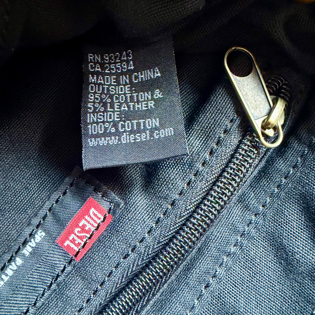 Diesel Vintage Spare Parts Denim Crossbody Bag