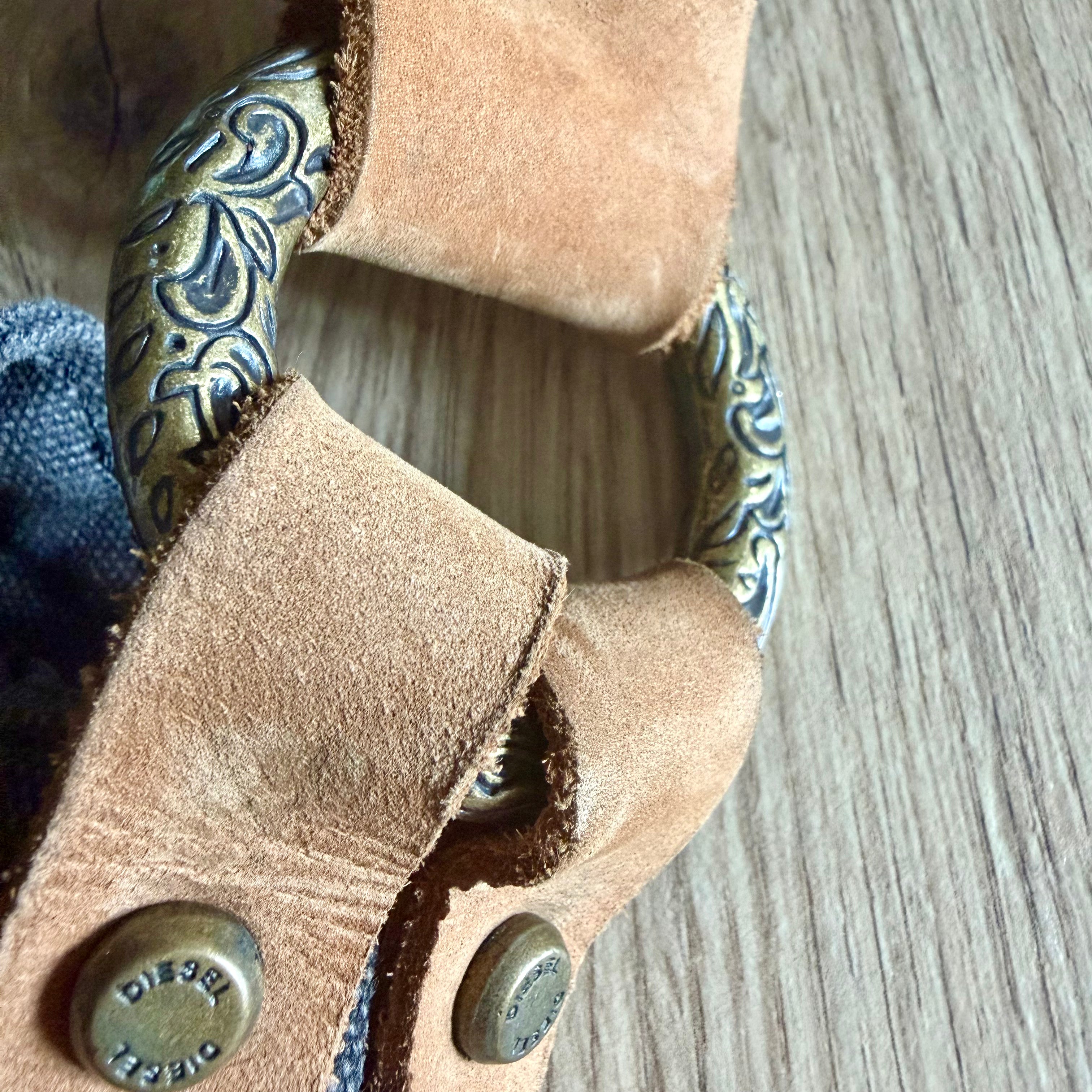Diesel Vintage Spare Parts Denim Crossbody Bag