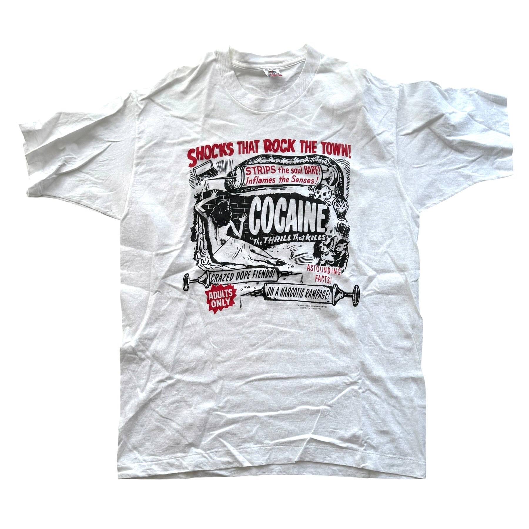 Vintage Cocaine Drugs 90s T-Shirt
