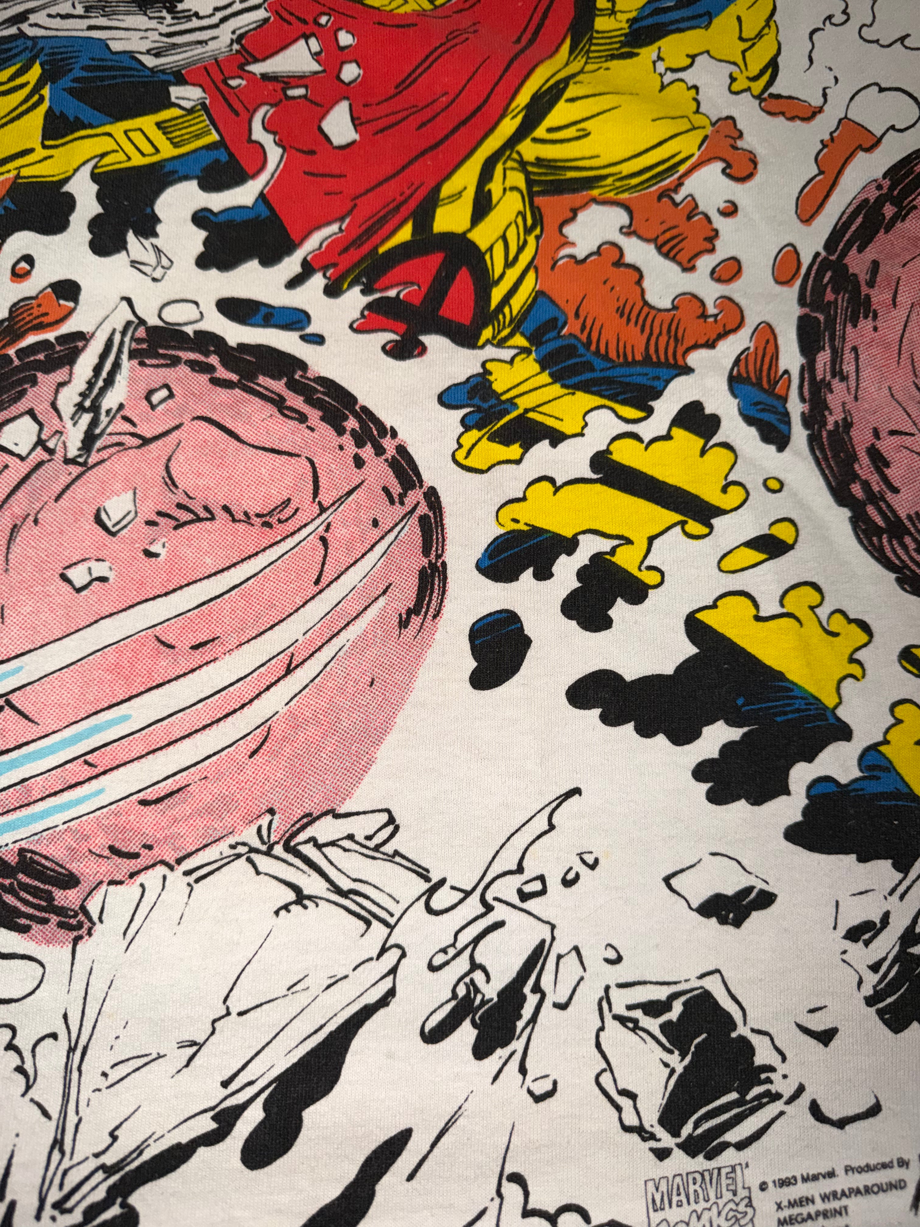 Vintage 90's X-Men Wraparound Mega Print T-Shirt