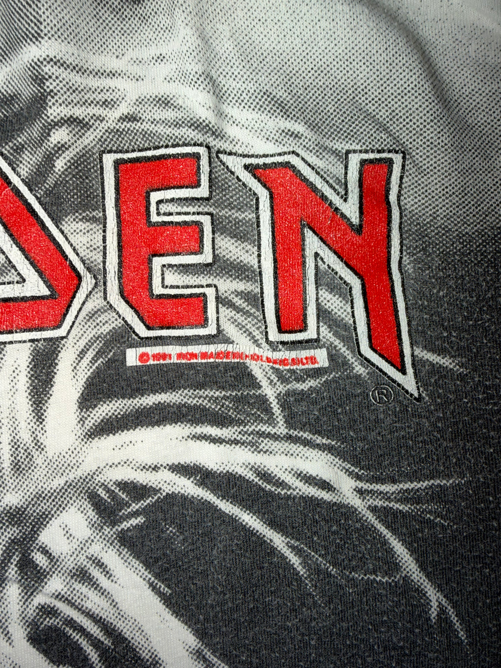 Vintage 90's Iron Maiden all over print T-Shirt