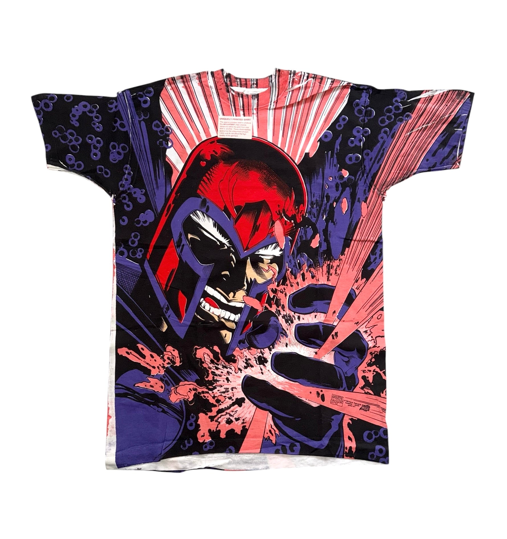 Vintage 90's Magneto Mega Print T-Shirt