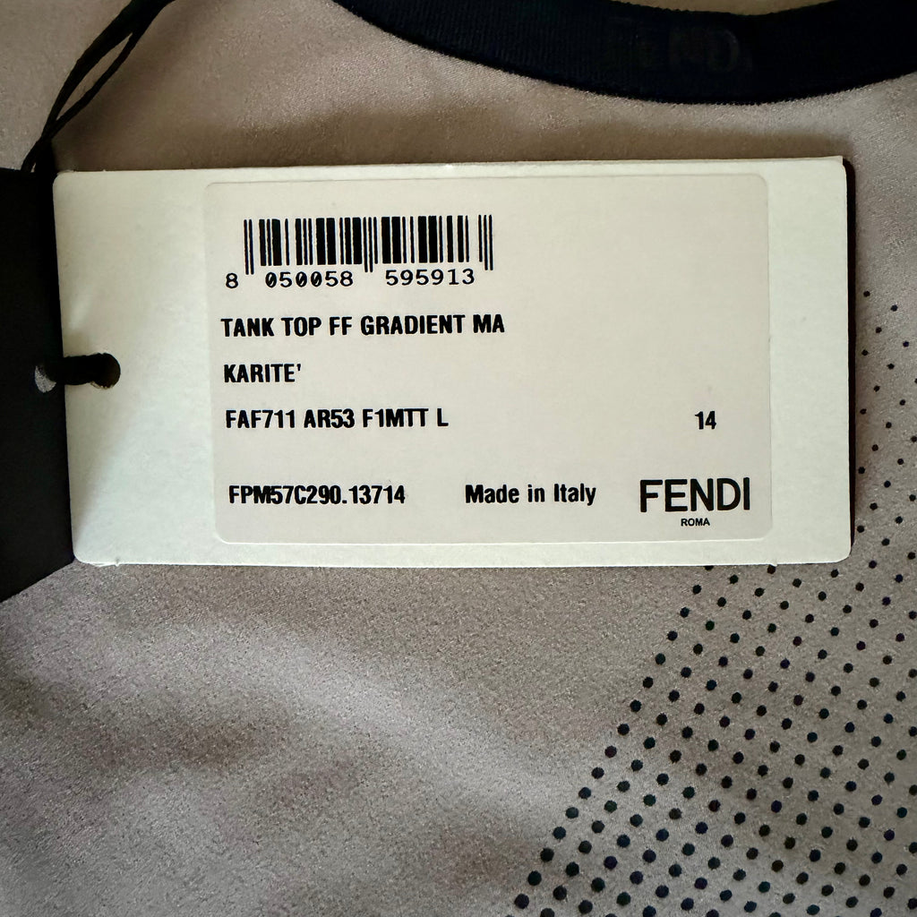 Fendi 2022 Men's Gradient FF Logo Tank Top