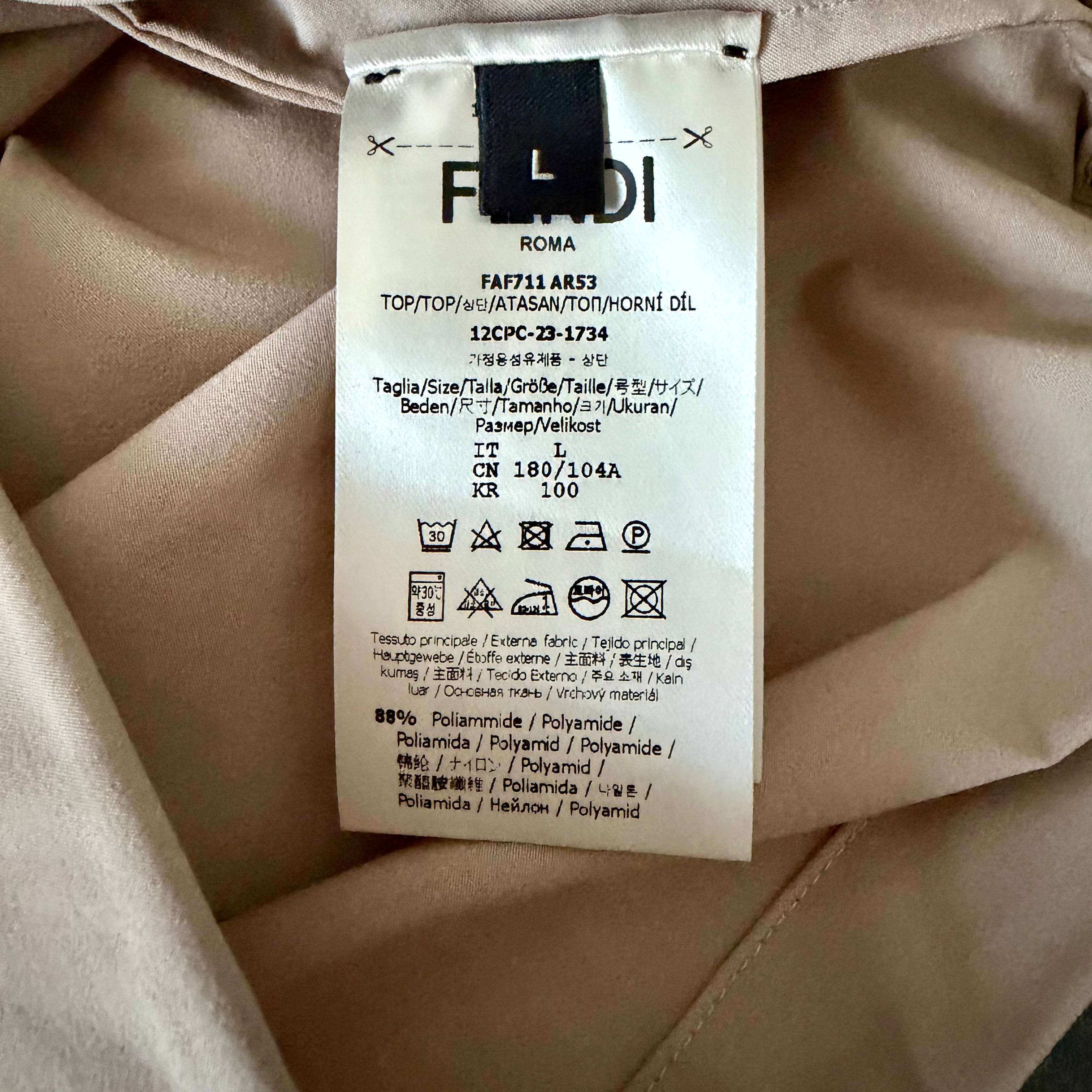 Fendi 2022 Men's Gradient FF Logo Tank Top