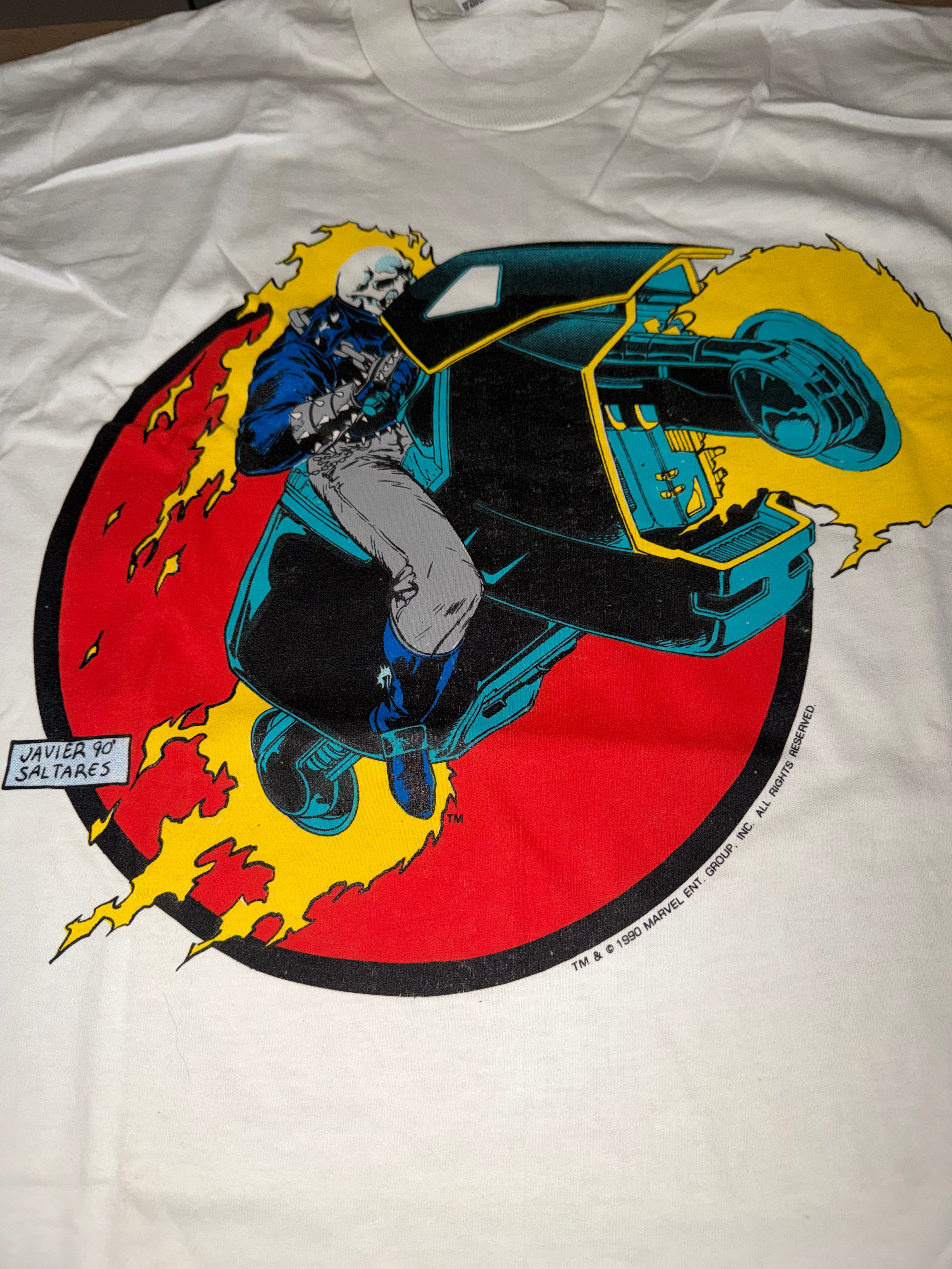 Vintage 90's Ghost Rider Marvel T-Shirt