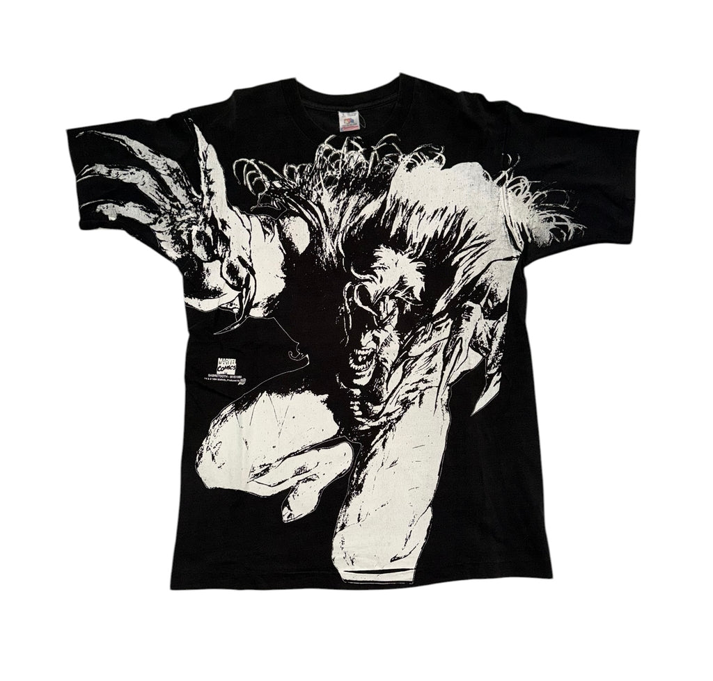 Vintage 90's Sabretooth Marvel T-Shirt