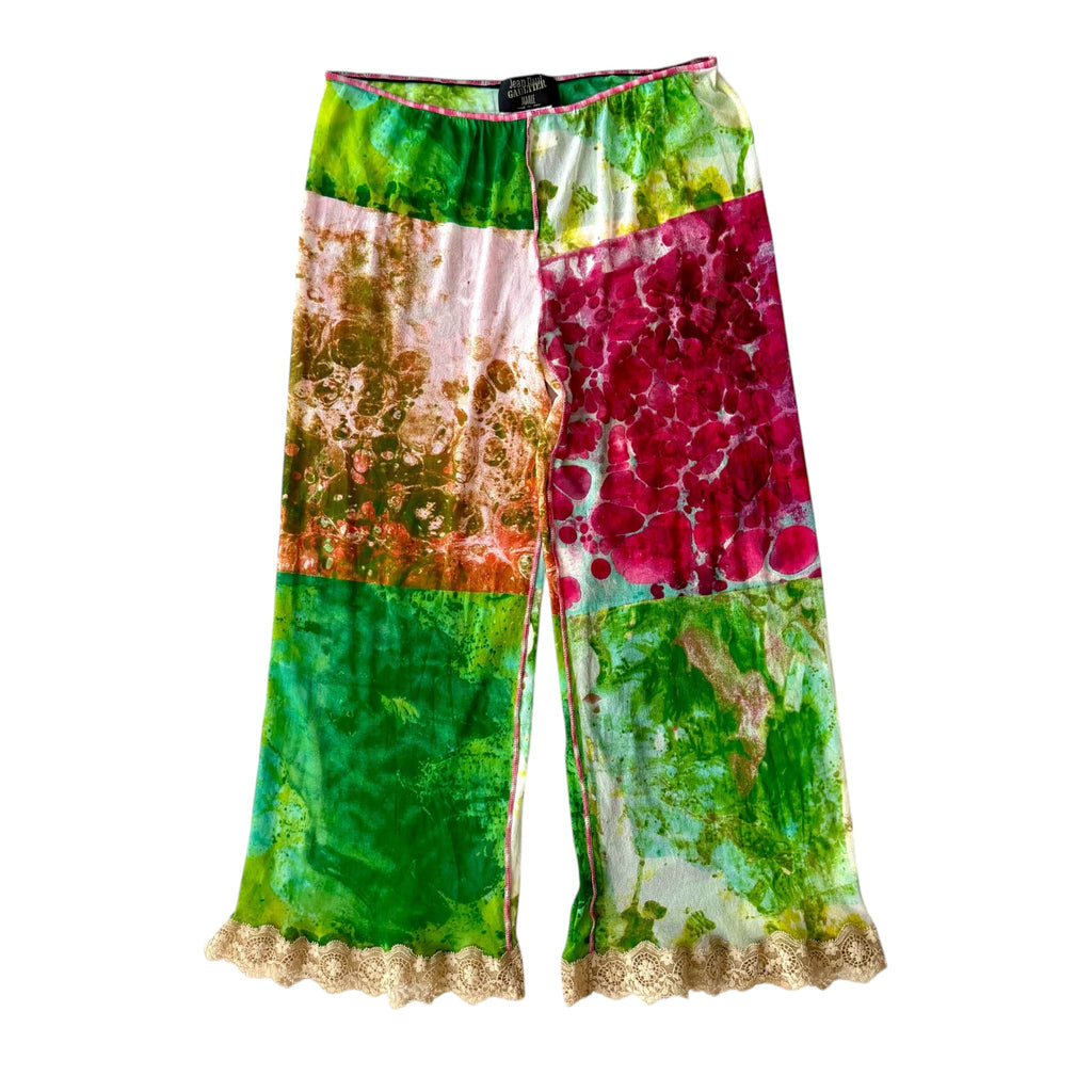 Jean Paul Gaultier Vintage 2000 'Bacteria' Print Mesh Pants