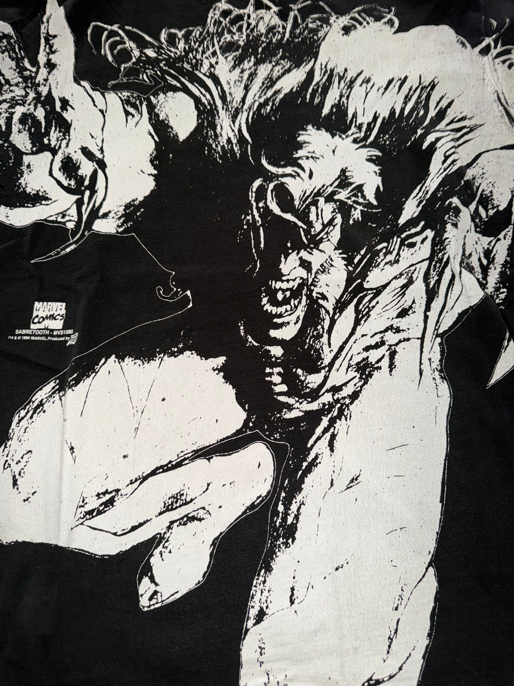 Vintage 90's Sabretooth Marvel T-Shirt
