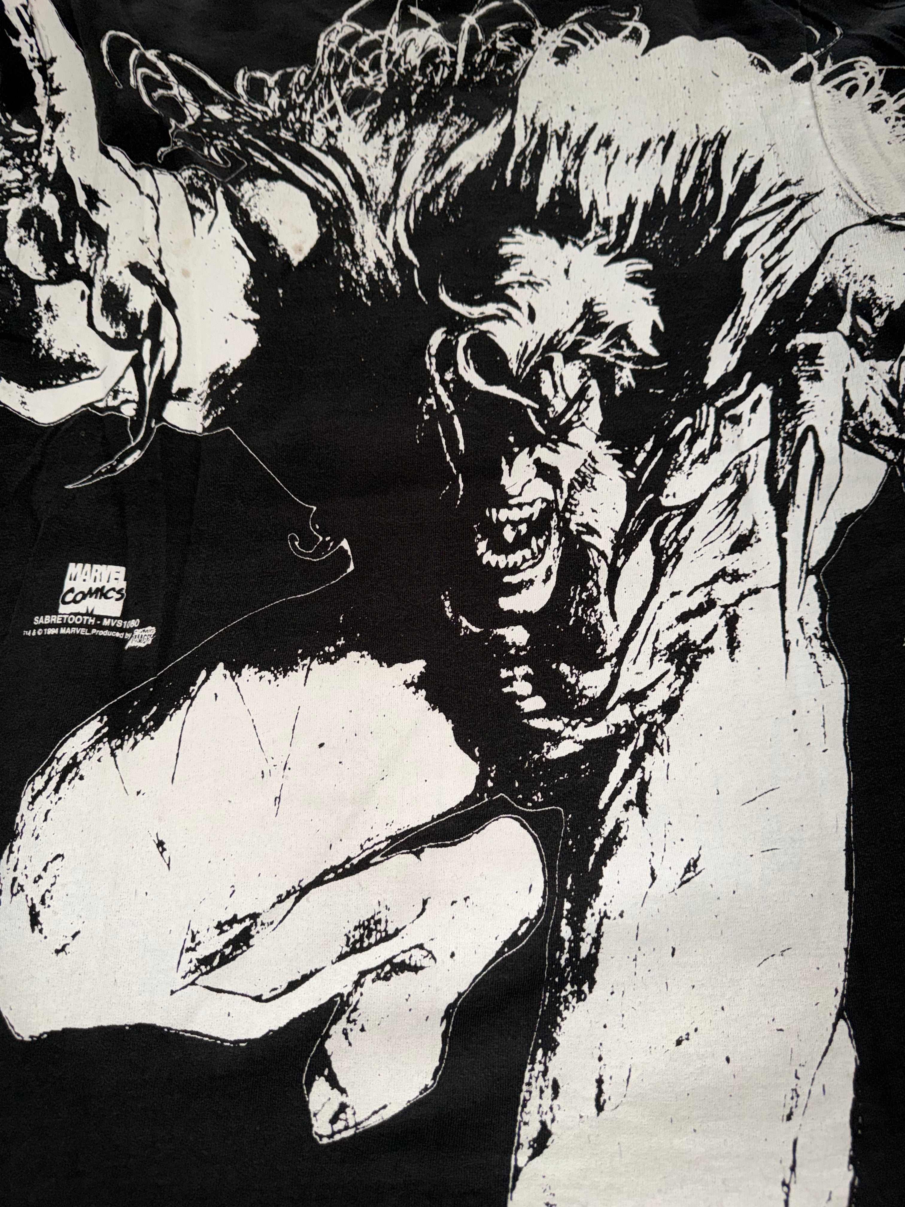 Vintage 90's Sabretooth Marvel T-Shirt
