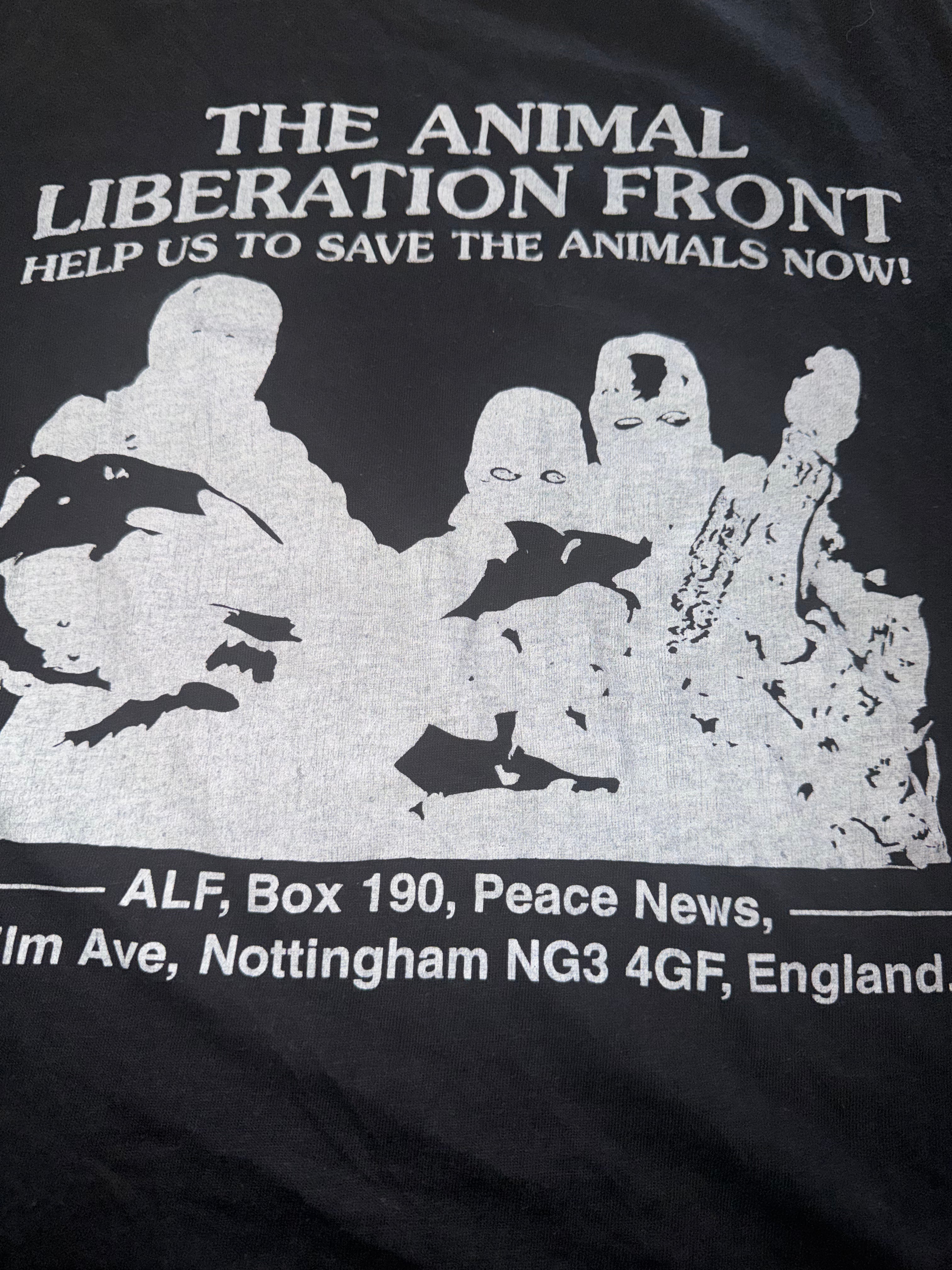 Vintage 90's Animal Liberation Front ALF T-Shirt