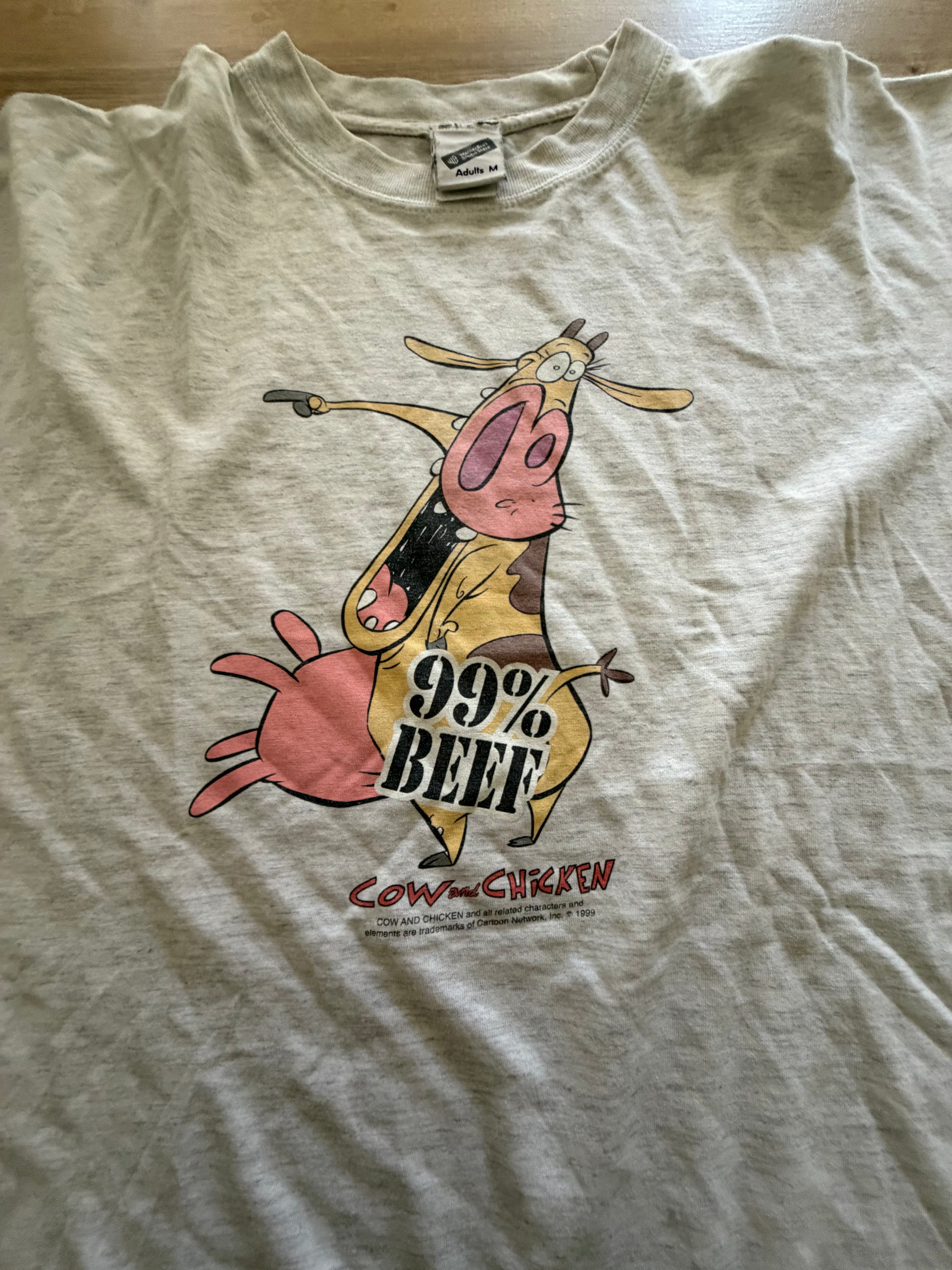 Vintage 90's Cow and Chicken T-Shirt